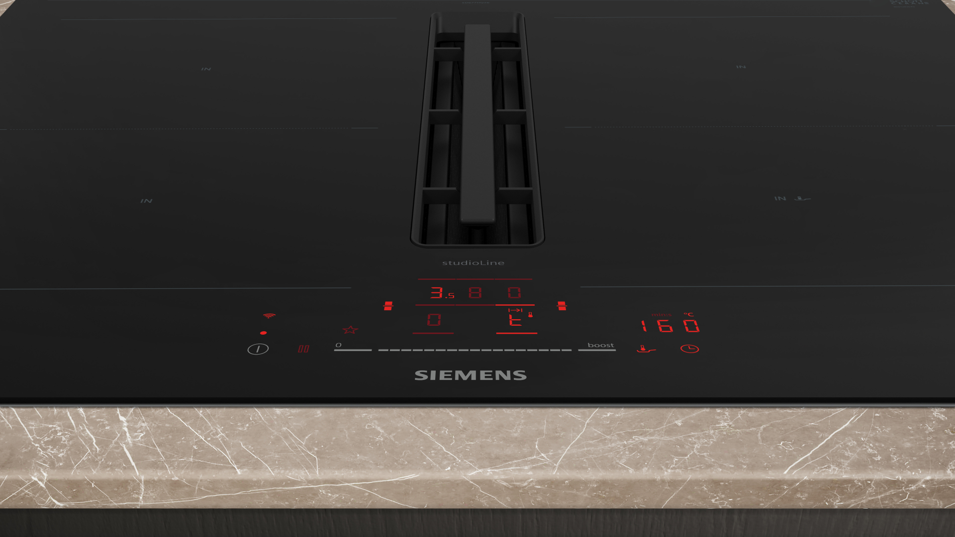 SIEMENS IQ500 table de cuisson avec hotte integrée - 60cm - ED677HQ26E