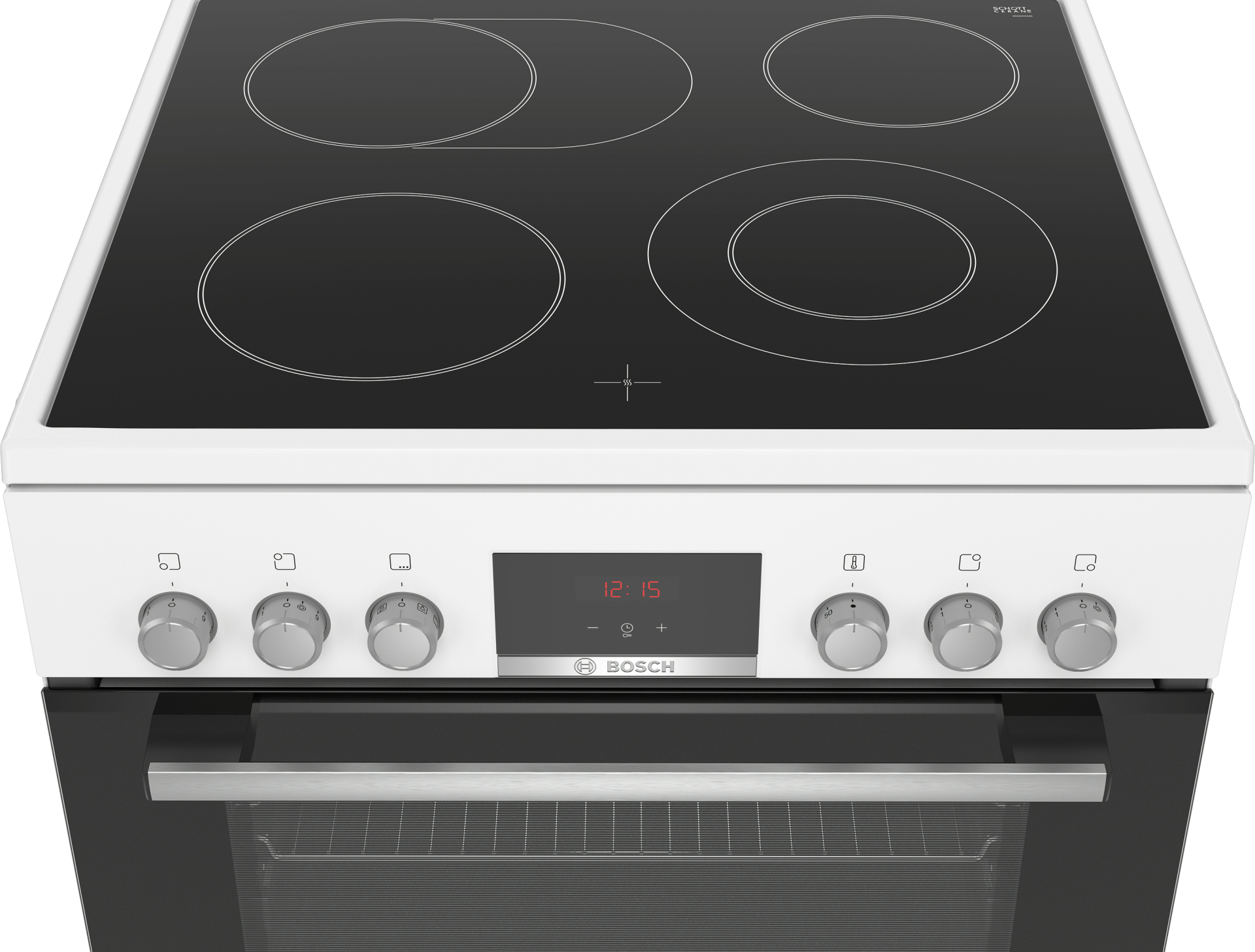 BOSCH SERIE 4 cuisinière avec taque céramique - 60cm - HKR39C220