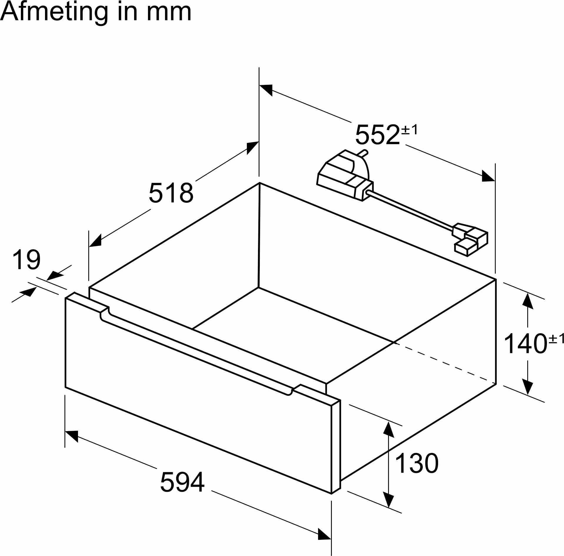 BOSCH tiroir chauffant - BDC9111B0