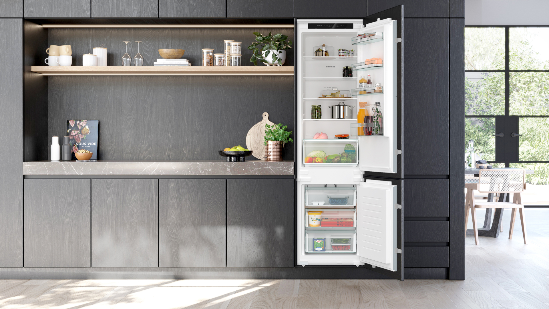 SIEMENS IQ100 combiné réfrigérateur-congélateur - 194cm - KI96NNSE0