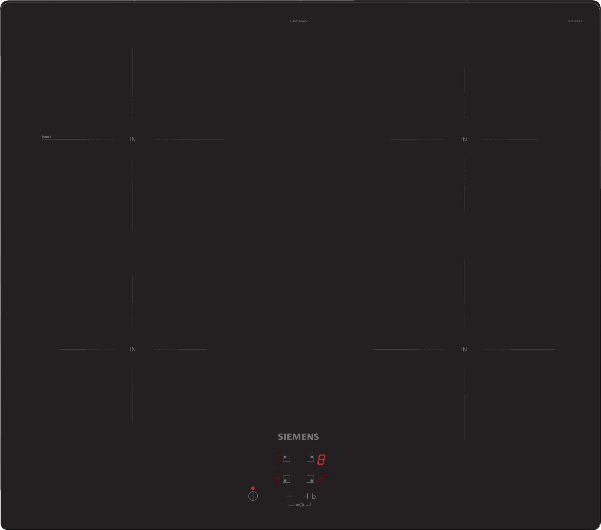 SIEMENS IQ100 table de cuisson à induction - 60cm - EU611AGA5E
