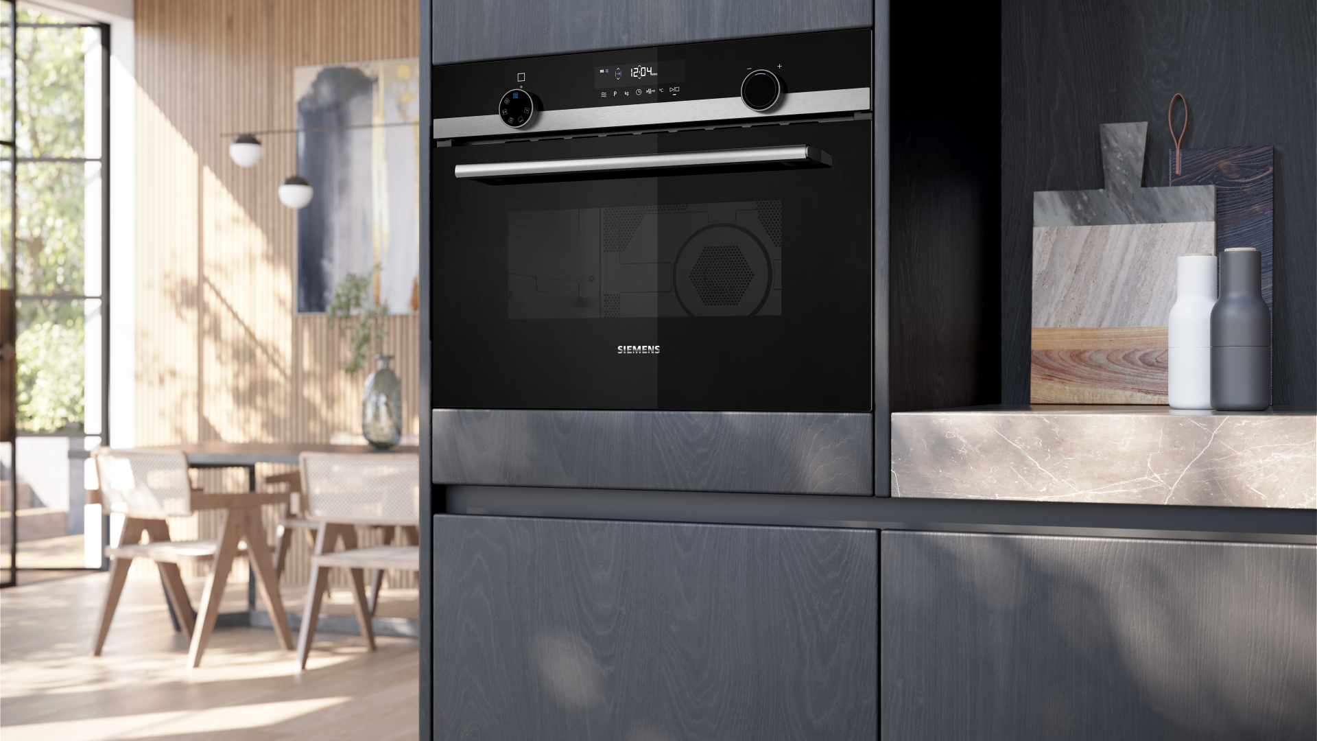 SIEMENS IQ500 four à micro-ondes - combi - 45cm - CM585AGS1