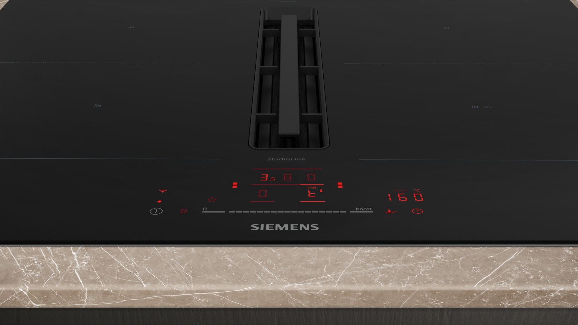 SIEMENS IQ500 table de cuisson avec hotte integrée - 70cm - ED777HQ26E