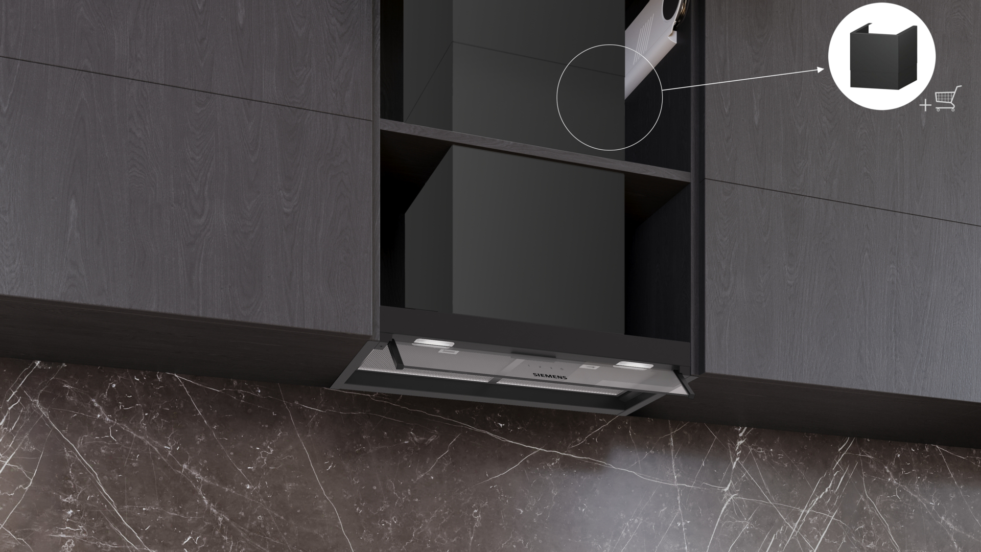 SIEMENS IQ300 hotte intégré - 60cm - LJ65BCC60