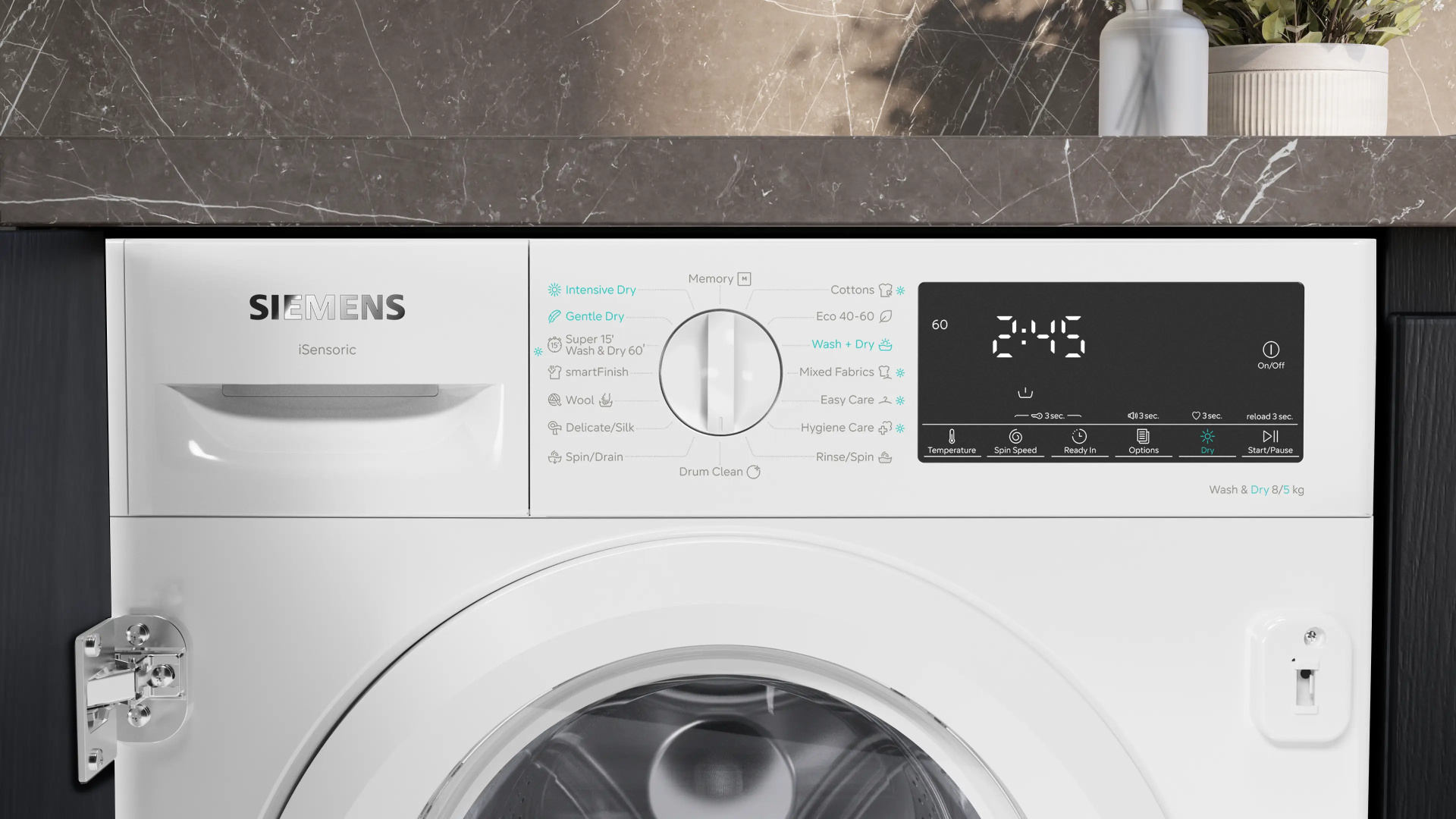 SIEMENS IQ500 Inbouw was-droogcombinatie 5 kg - WK14D490EU
