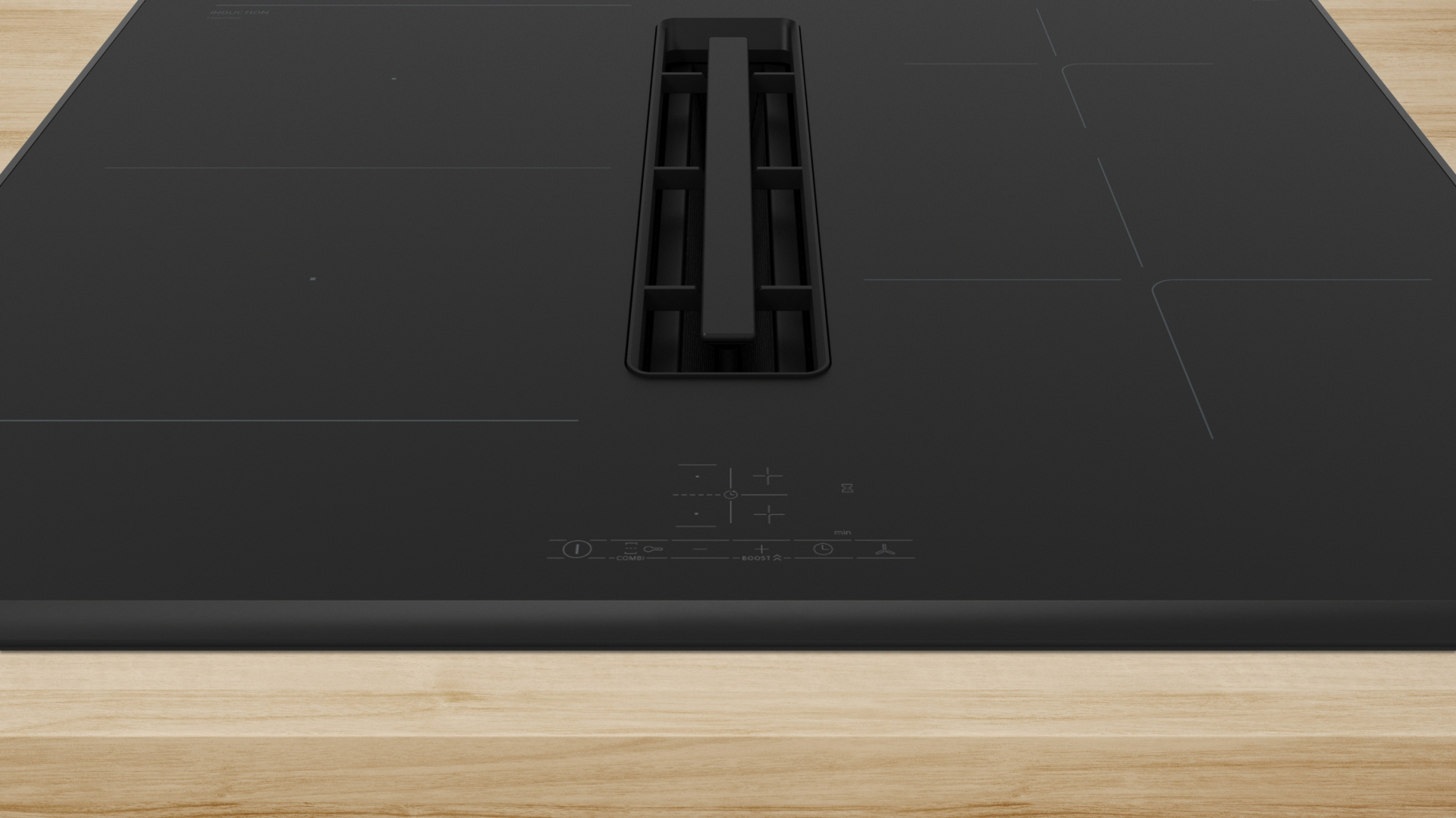 BOSCH SERIE 4 table de cuisson avec hotte integrée - 60cm - PVS695B16E