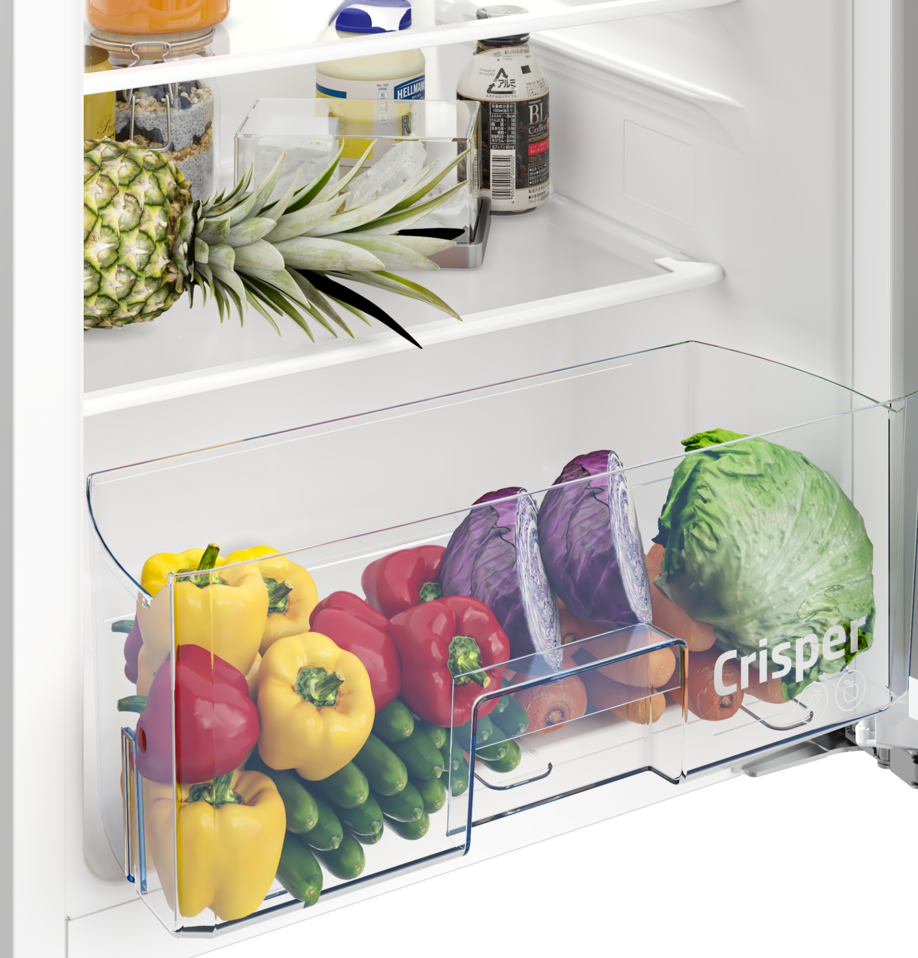 BEKO refrigérateur avec surgélateur - 88cm - B1754FN
