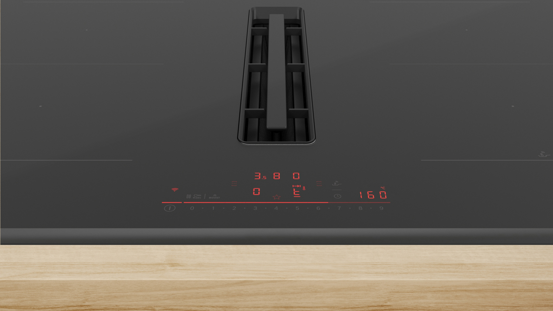 BOSCH SERIE 6 table de cuisson avec hotte integrée - 80cm - PVQ890H26E