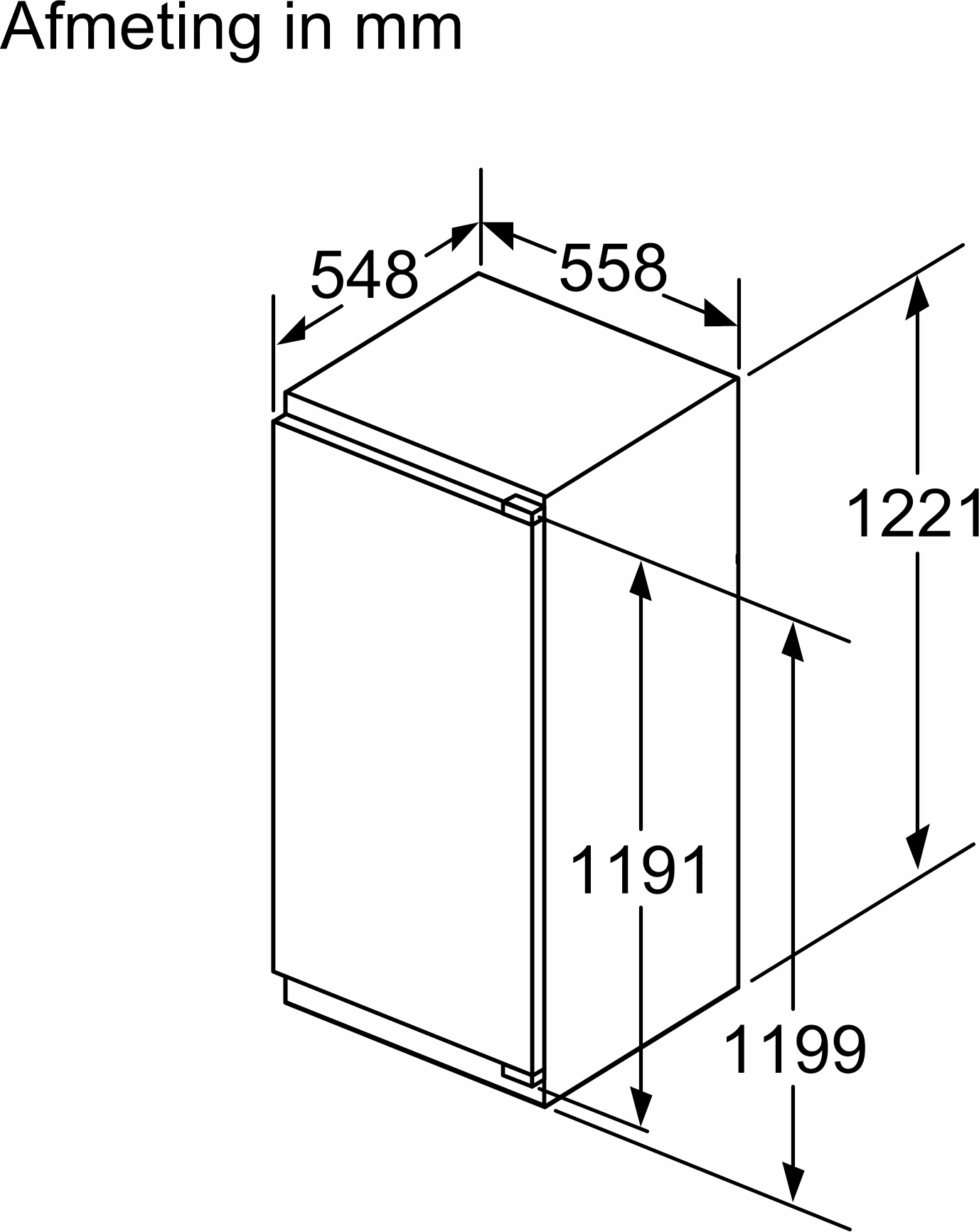 BOSCH SERIE 6 réfrigérateur sans surgélateur - 122cm - KIR41ADD1