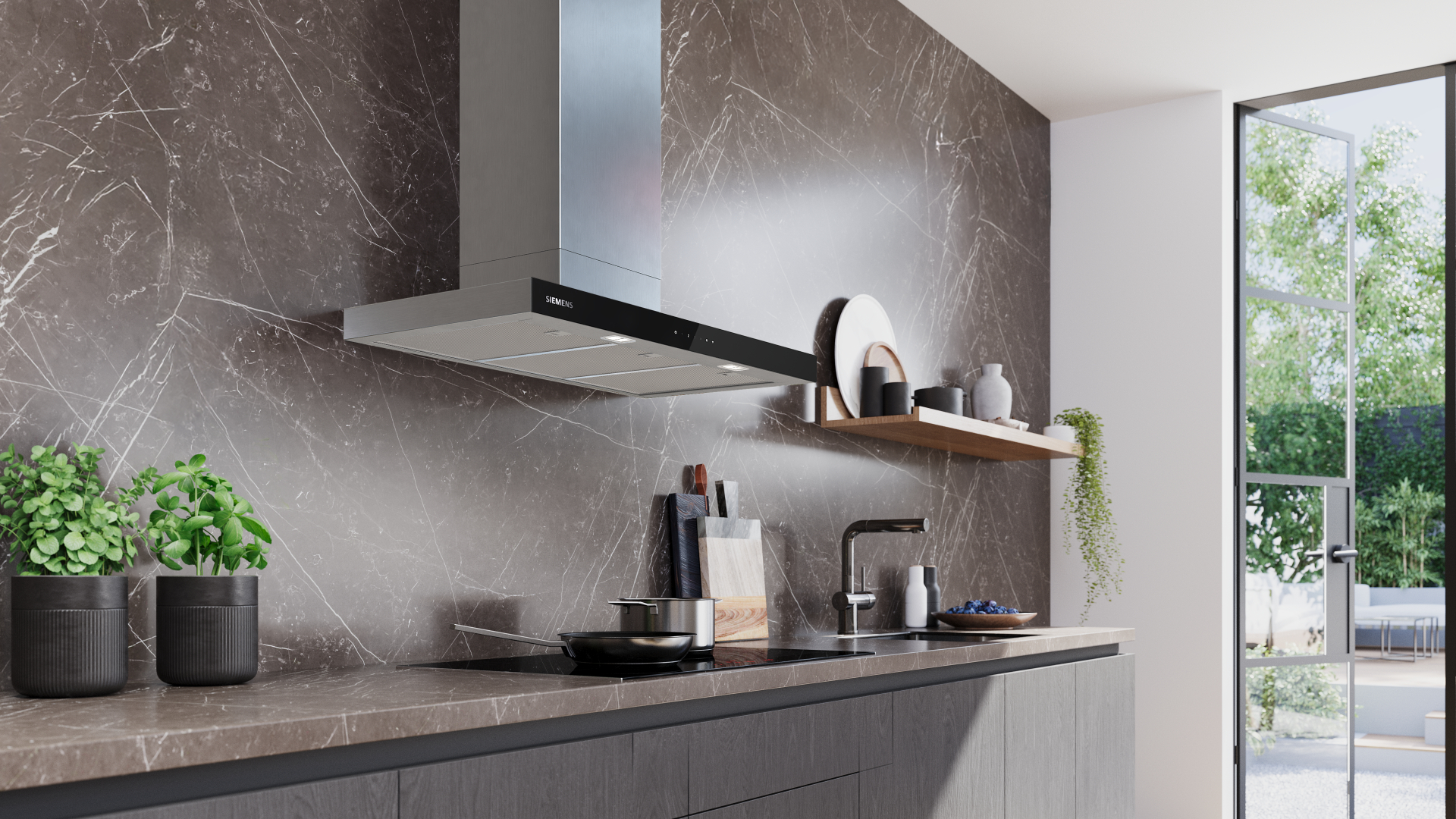 SIEMENS IQ500 hotte décorative - 90cm - LC97BDN30