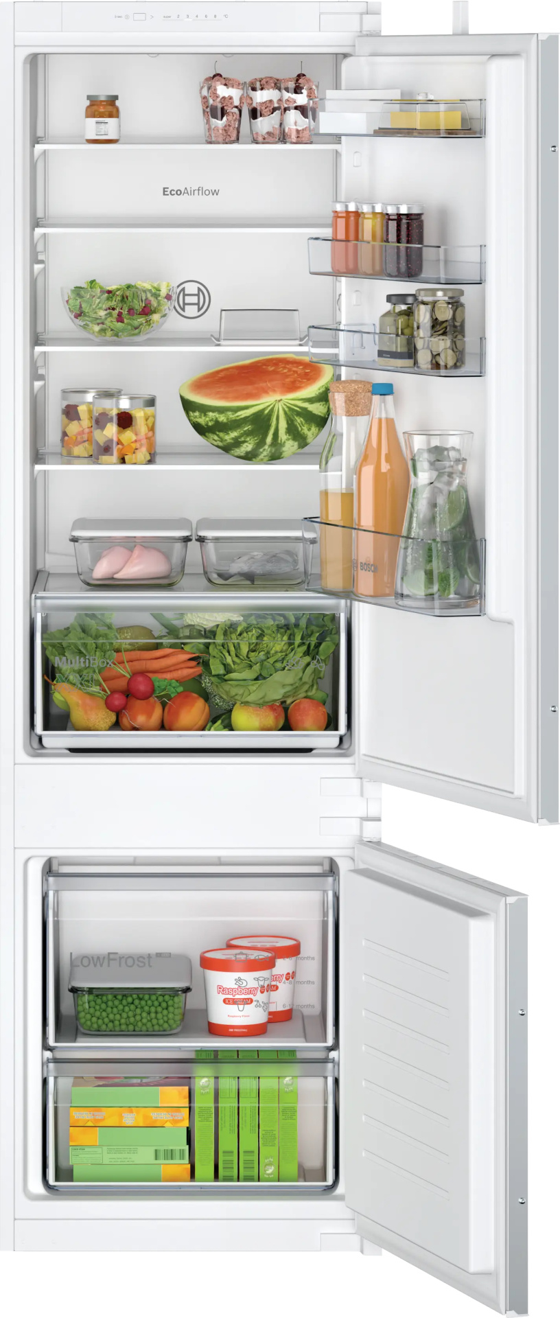 BOSCH SERIE 2 combiné réfrigérateur-congélateur - 178cm - KIV875SE0