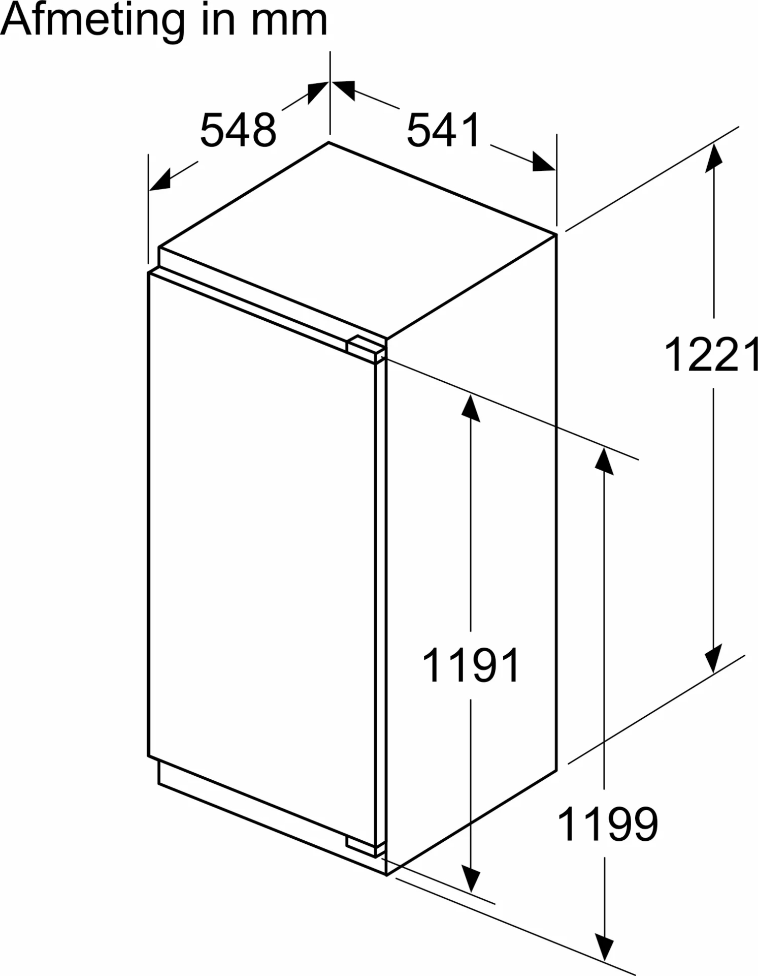 BOSCH SERIE 4 réfrigérateur avec surgélateur - 122cm - KIL42SFE0