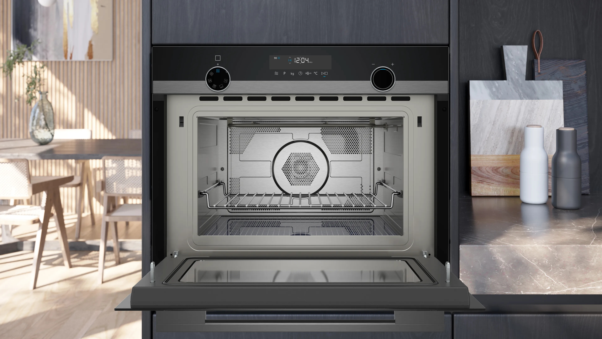 SIEMENS IQ500 four à micro-ondes - combi - 45cm - CM485AGB1