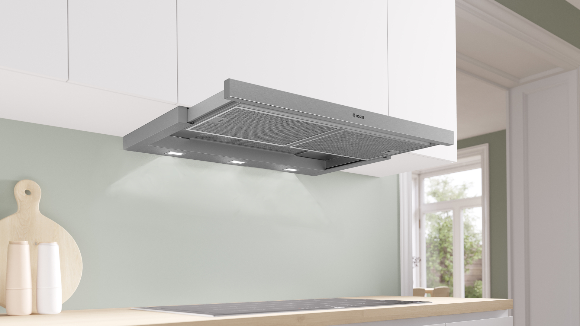 BOSCH SERIE 4 hotte téléscopique - 90cm - DFS097A51