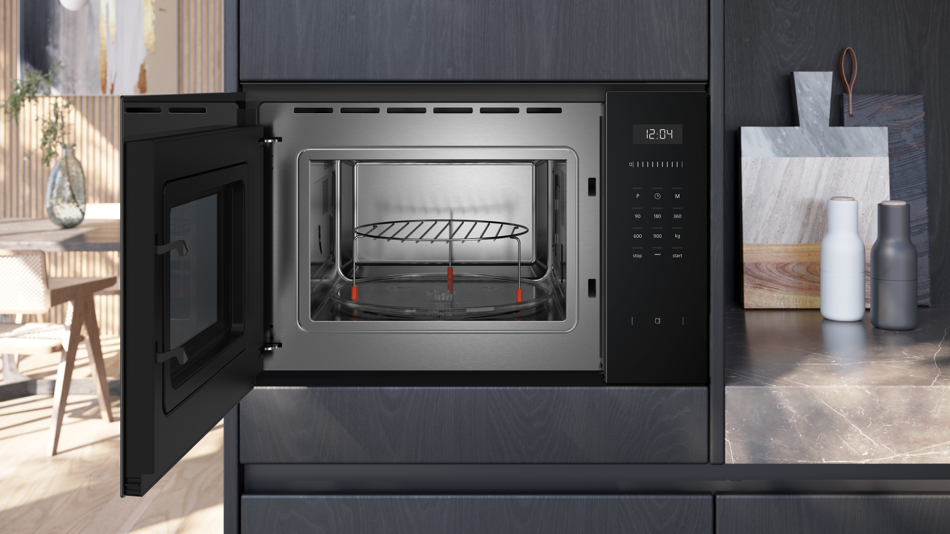 SIEMENS IQ500 four à micro-ondes avec grill - 38cm - BE555LMB1