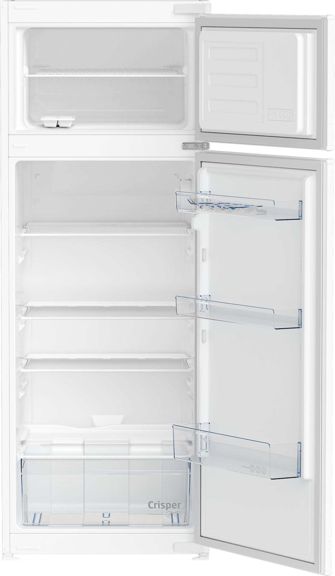 BEKO combiné réfrigérateur-congélateur - 144cm - BDSA250K4SN