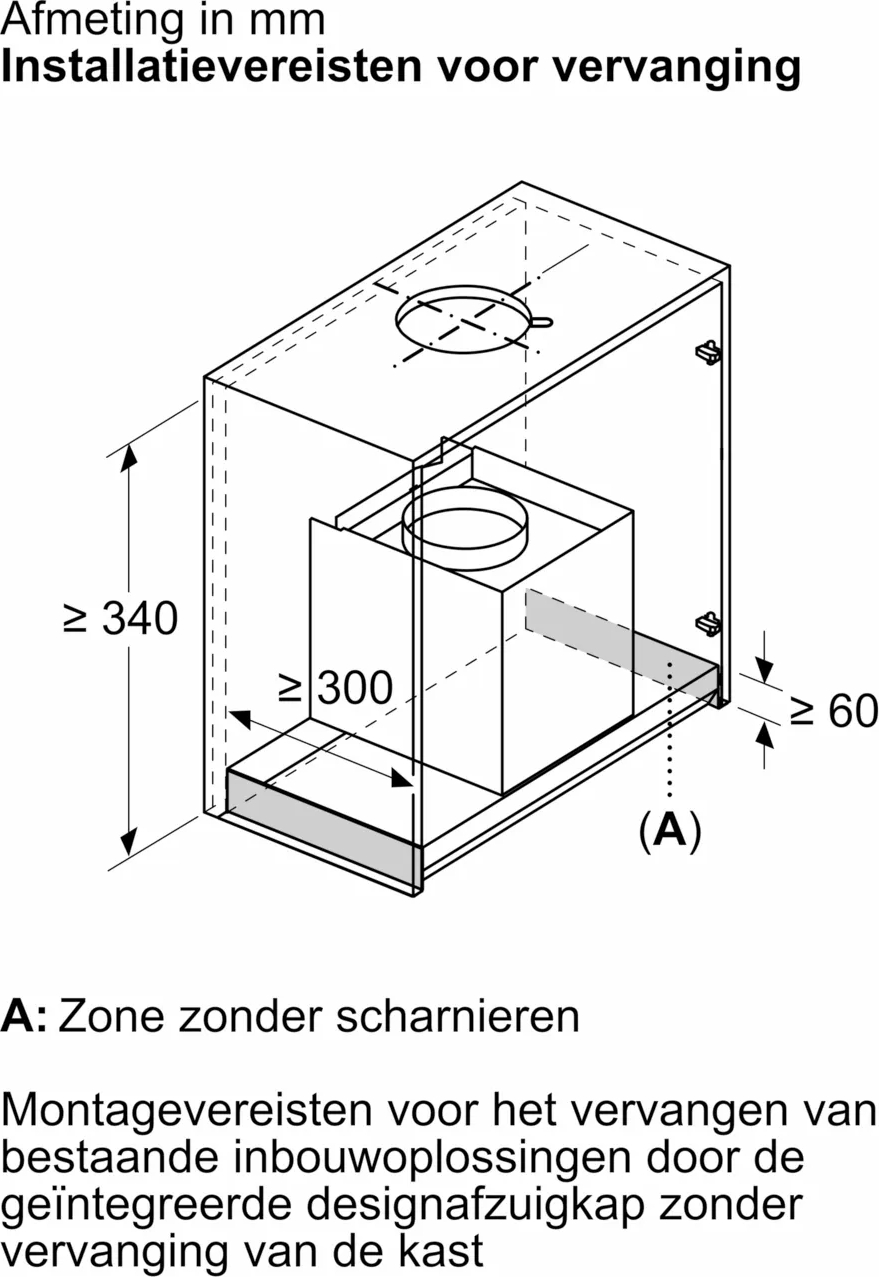 BOSCH SERIE 6 hotte intégré - 60cm - DBB67DP65