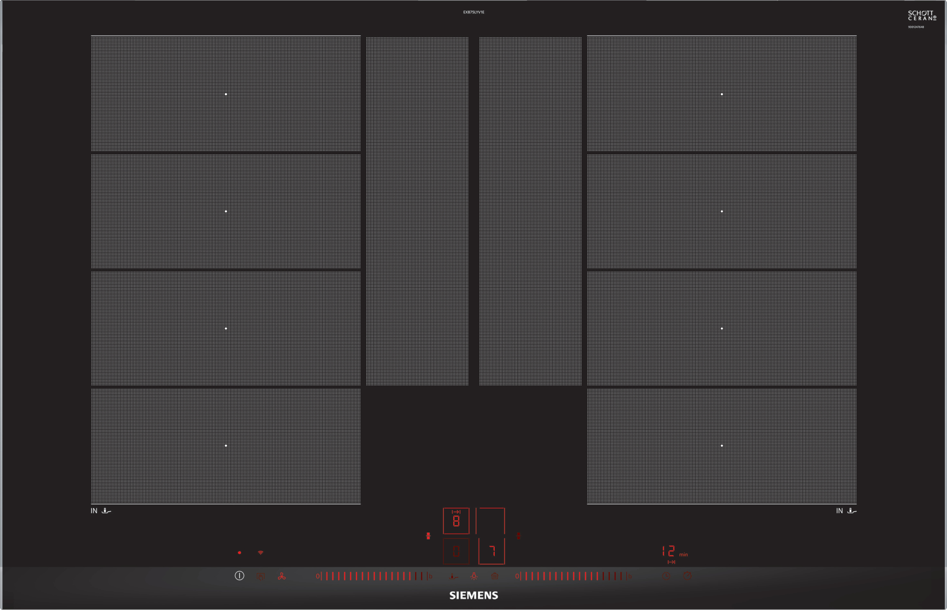 SIEMENS IQ700 table de cuisson à induction - 80cm - EX875LYV1E
