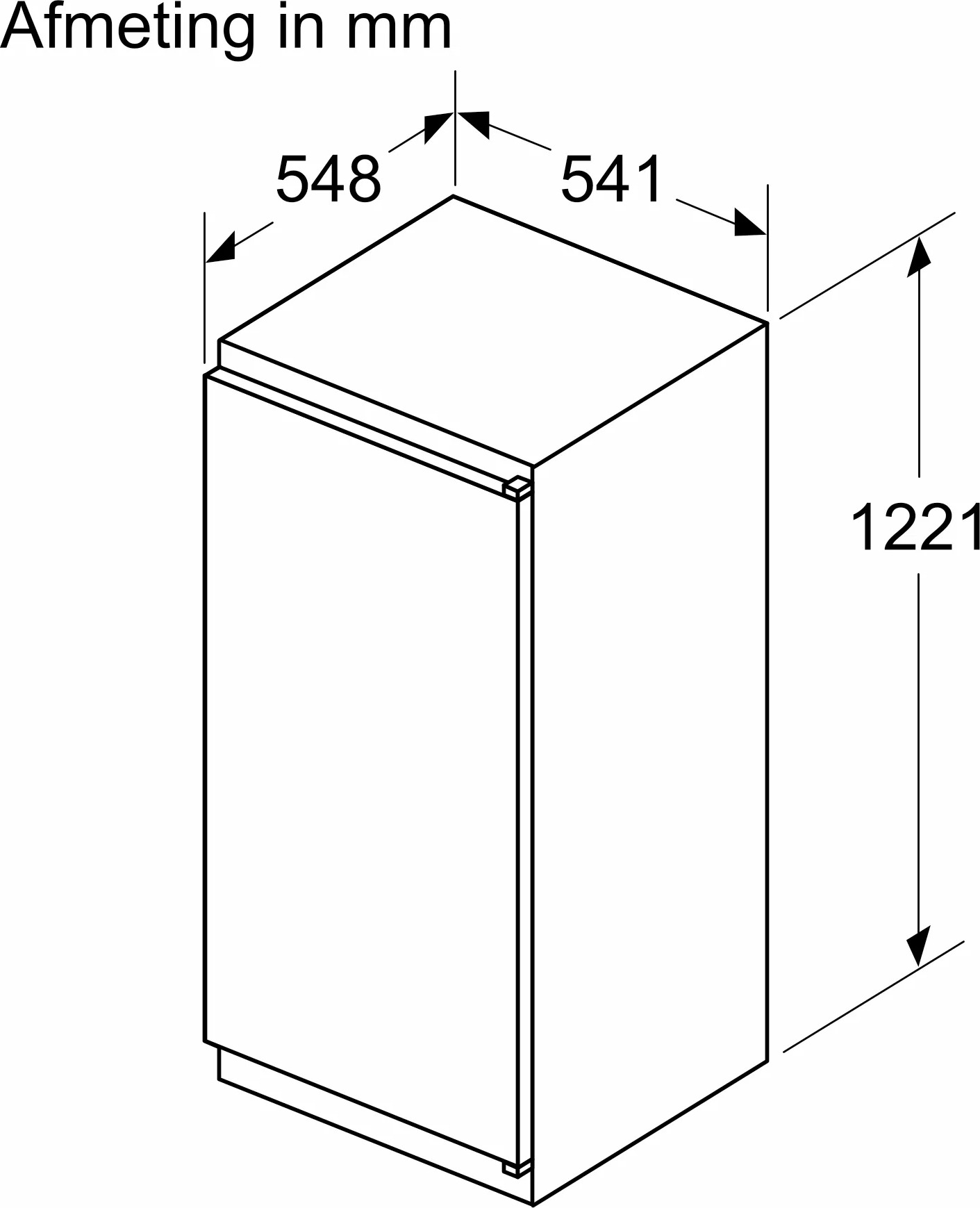 BOSCH SERIE 2 réfrigérateur sans surgélateur - 122cm - KIR415SE0