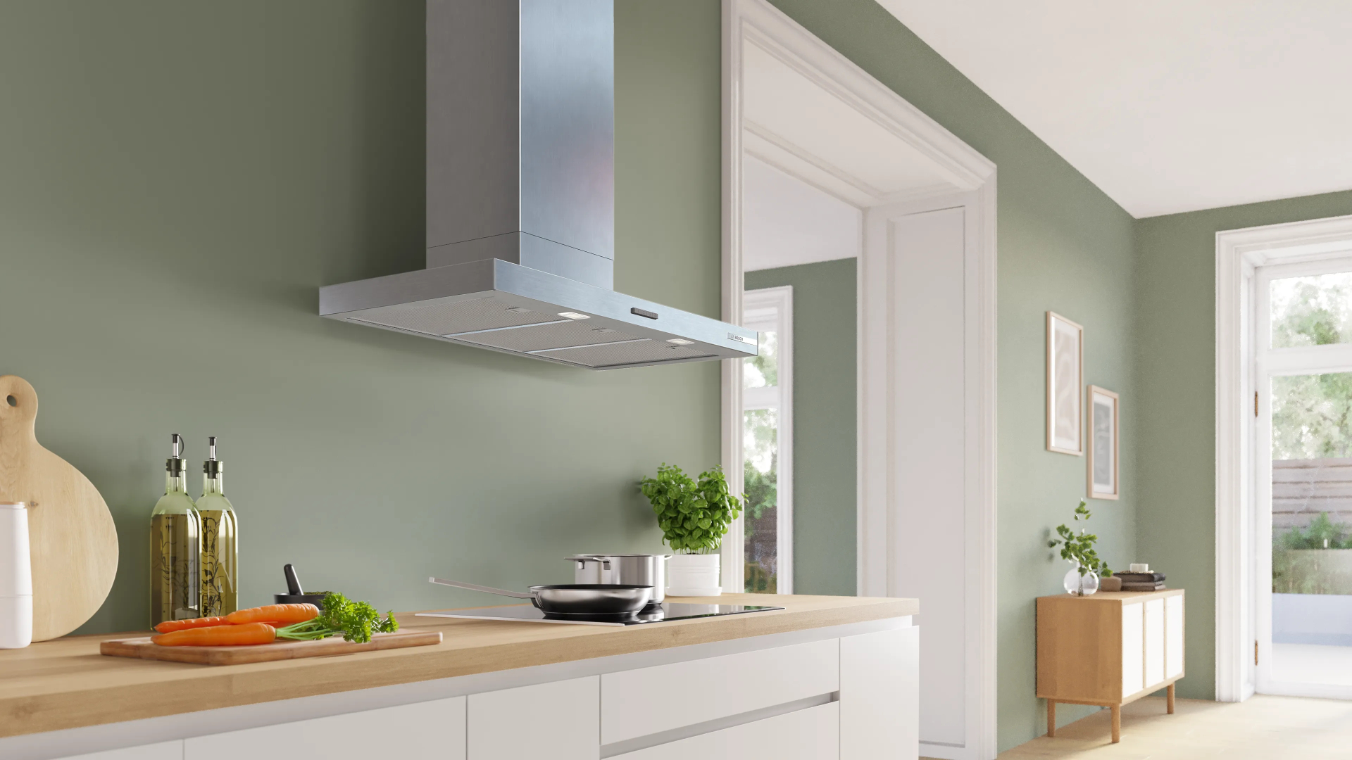 BOSCH SERIE 2 hotte décorative - 90cm - DWB93BC30