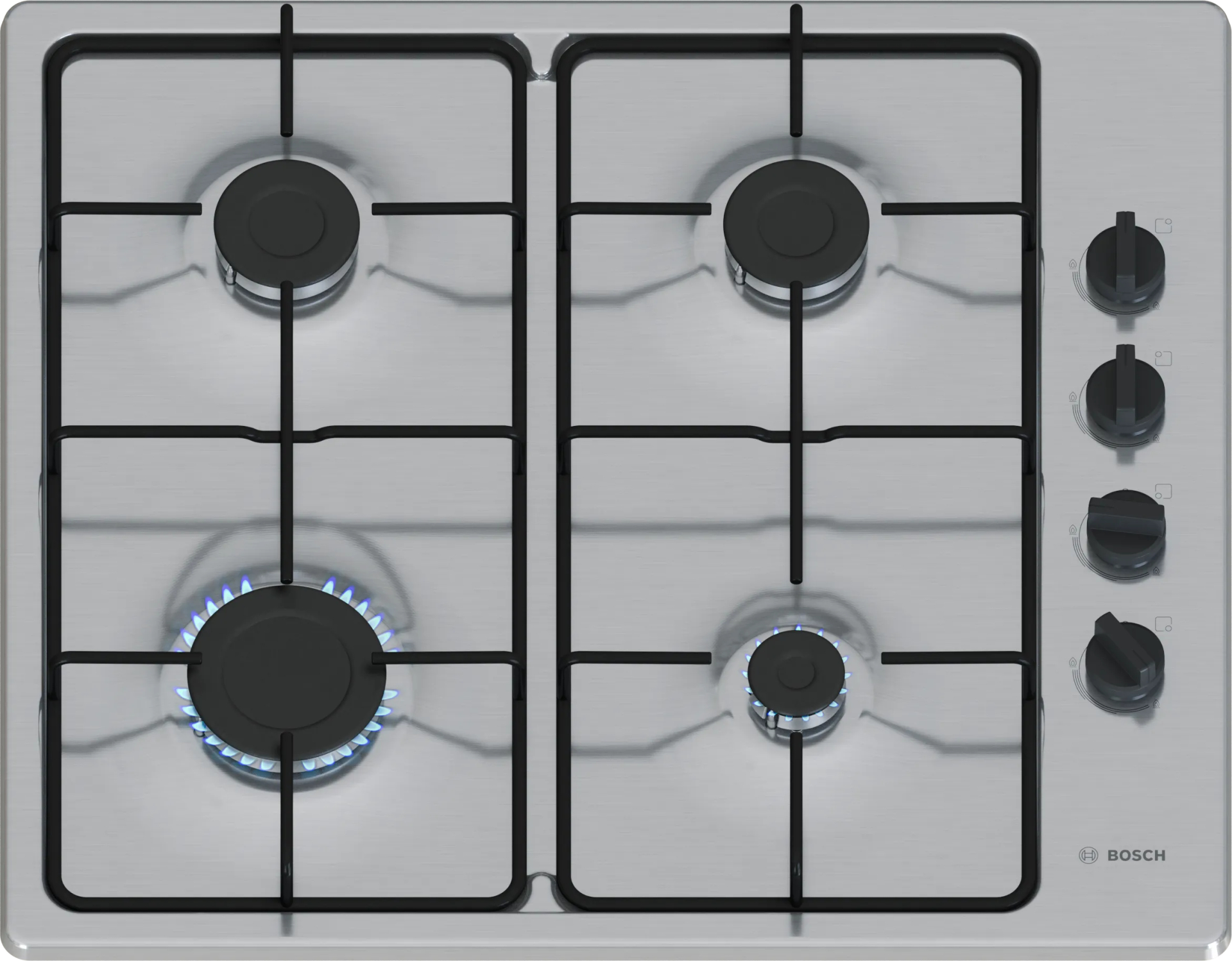 BOSCH SERIE 2 table de cuisson au gaz - 60cm - PBP6B5K80