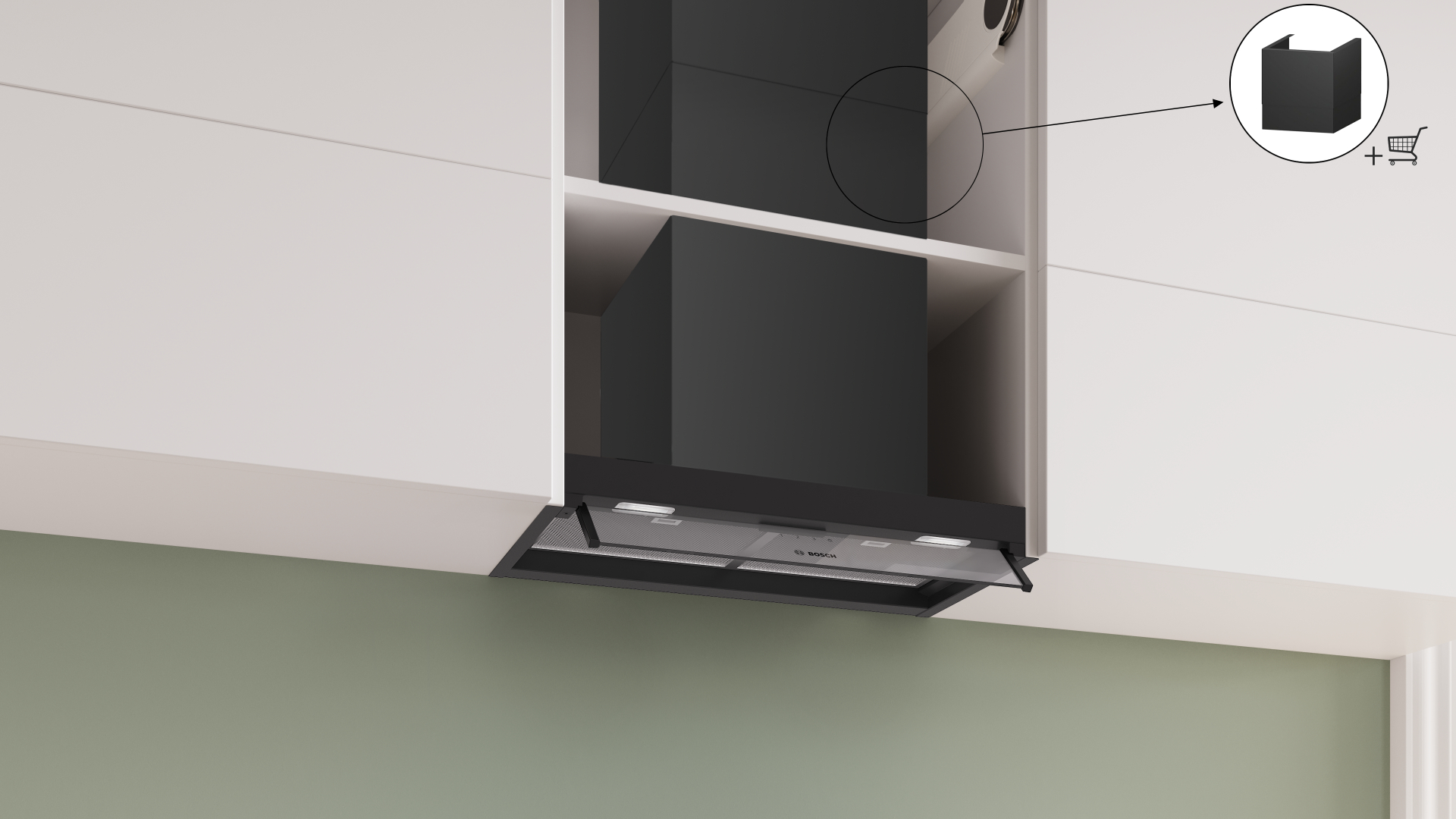 BOSCH SERIE 4 hotte intégré - 60cm - DBB65CC60