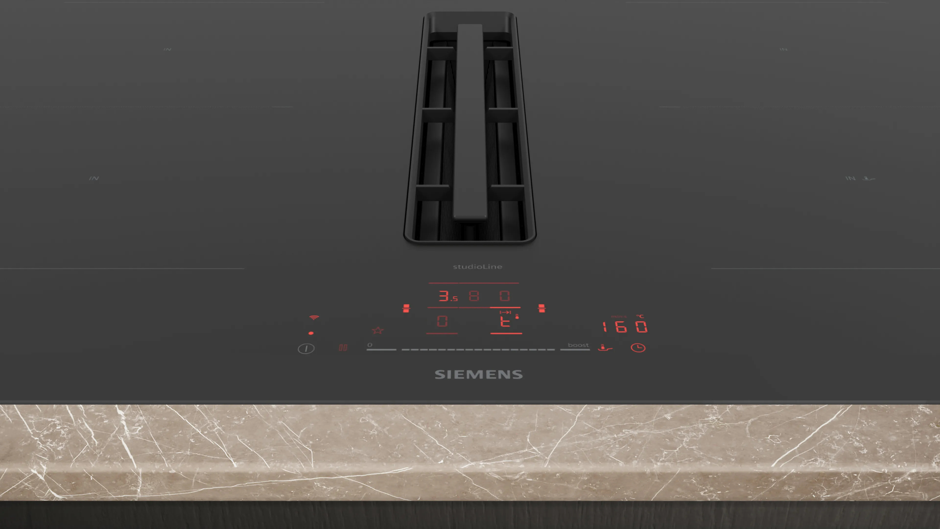 SIEMENS IQ500 table de cuisson avec hotte integrée - 80cm - ED877HQ26E