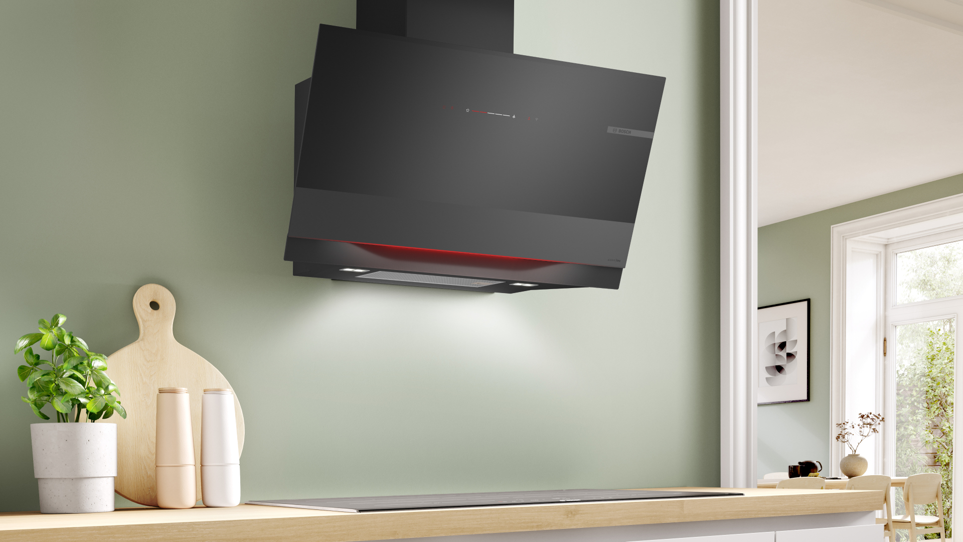 BOSCH SERIE 8 hotte murale - 90cm - DWK91LT65
