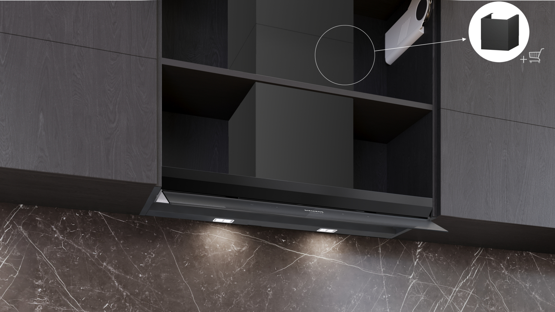 SIEMENS IQ500 hotte intégré - 90cm - LJ97BDP65