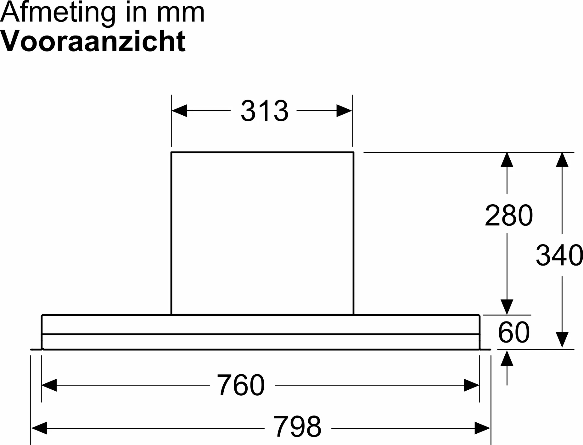 SIEMENS IQ300 hotte intégré - 80cm - LJ85BCC60