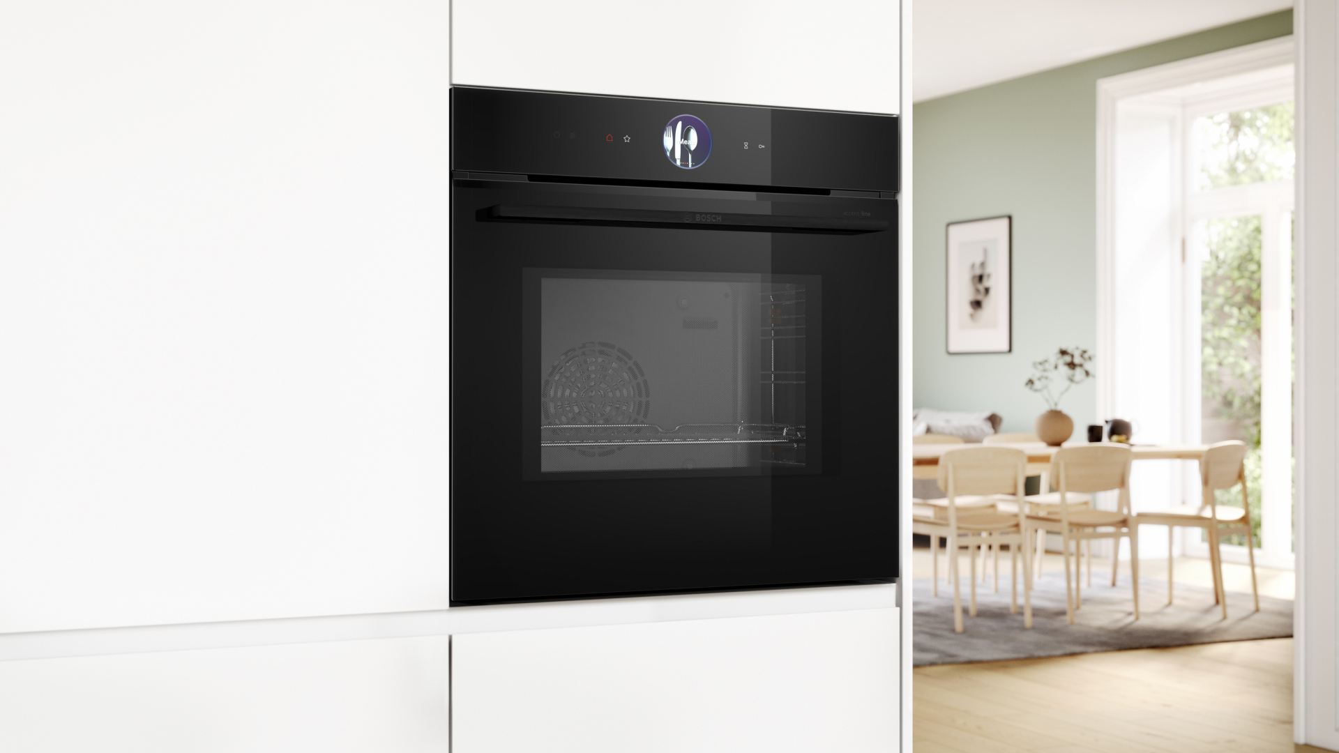 BOSCH SERIE 8 four multifonction avec micro-ondes - 60cm - HMG936AB1