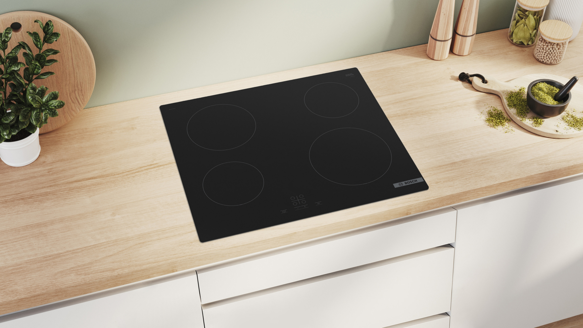 BOSCH SERIE 4 table de cuisson vitrocéramique - 60cm - PKE611BA2E
