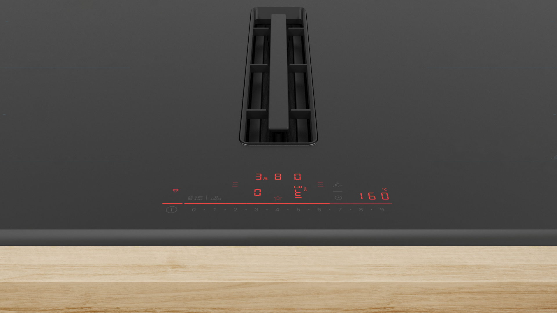BOSCH SERIE 6 table de cuisson avec hotte integrée - 80cm - PVQ895H26E