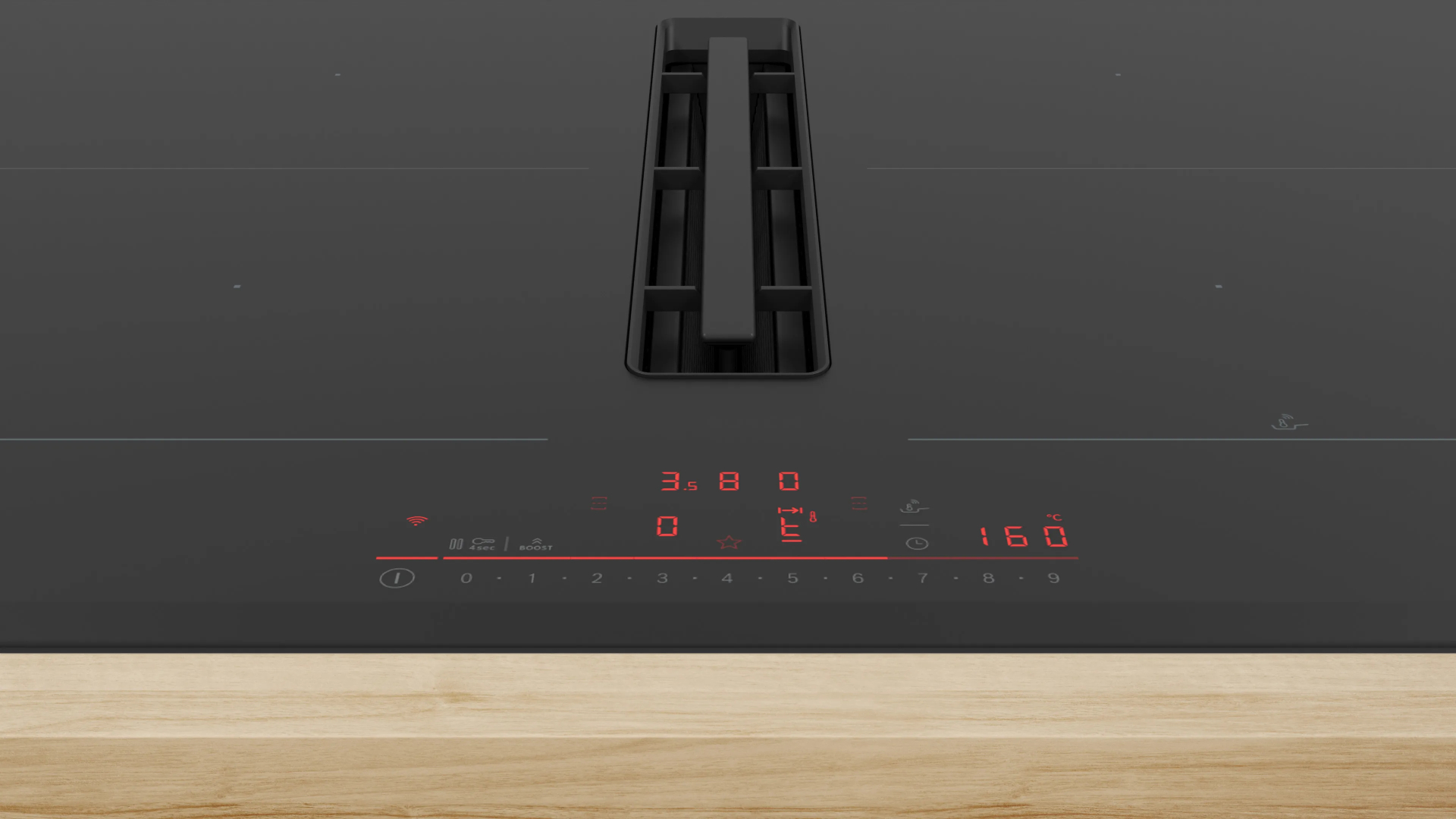 BOSCH SERIE 6 table de cuisson avec hotte integrée - 70cm - PVQ795H26E