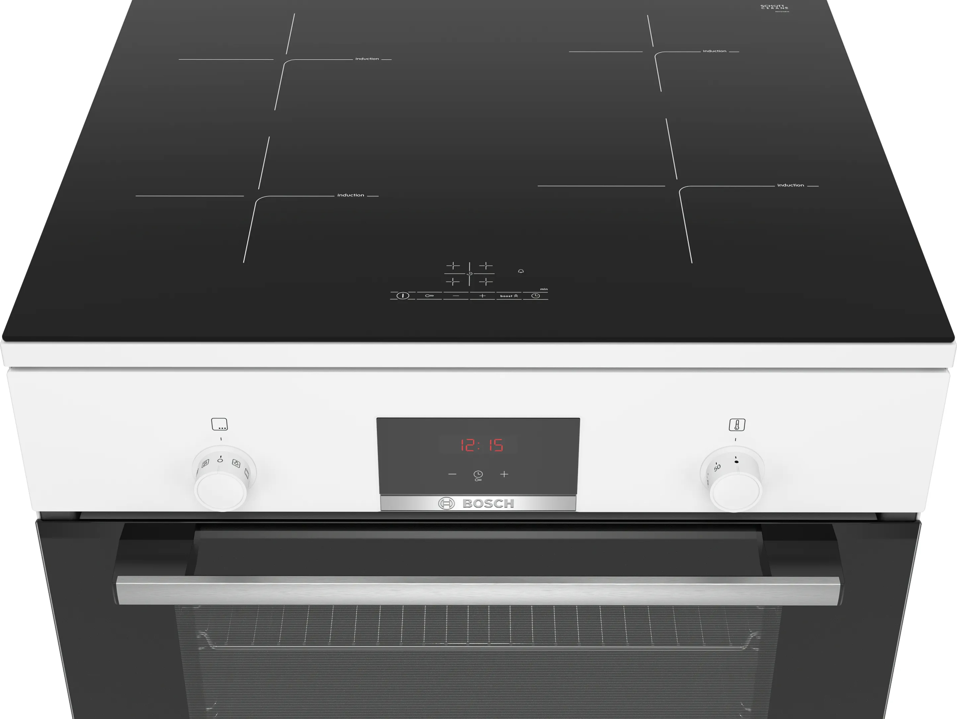 BOSCH SERIE 4 cuisinière avec taque à induction - 60cm - HLR390020