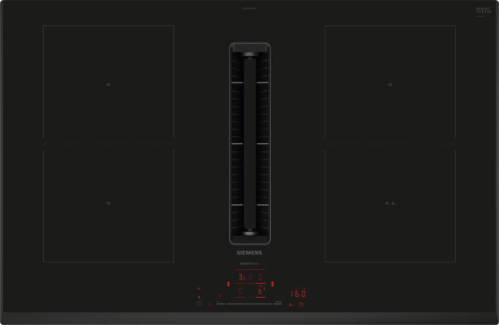 SIEMENS IQ500 table de cuisson à induction - 80cm - ED851HQ26M
