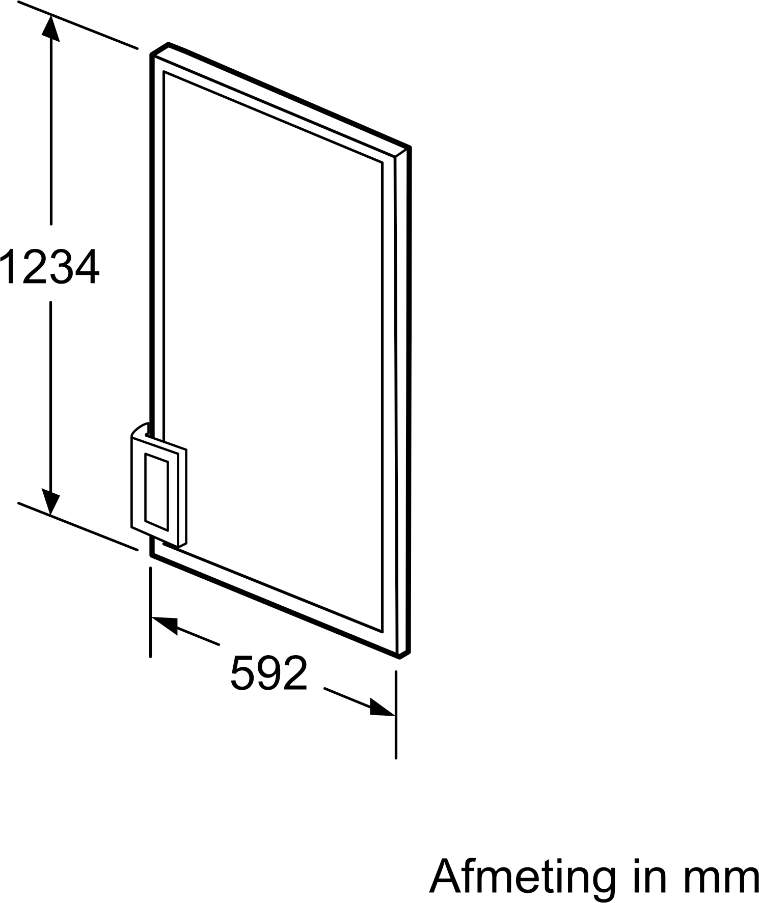 SIEMENS panneau de porte - KF40ZAX0
