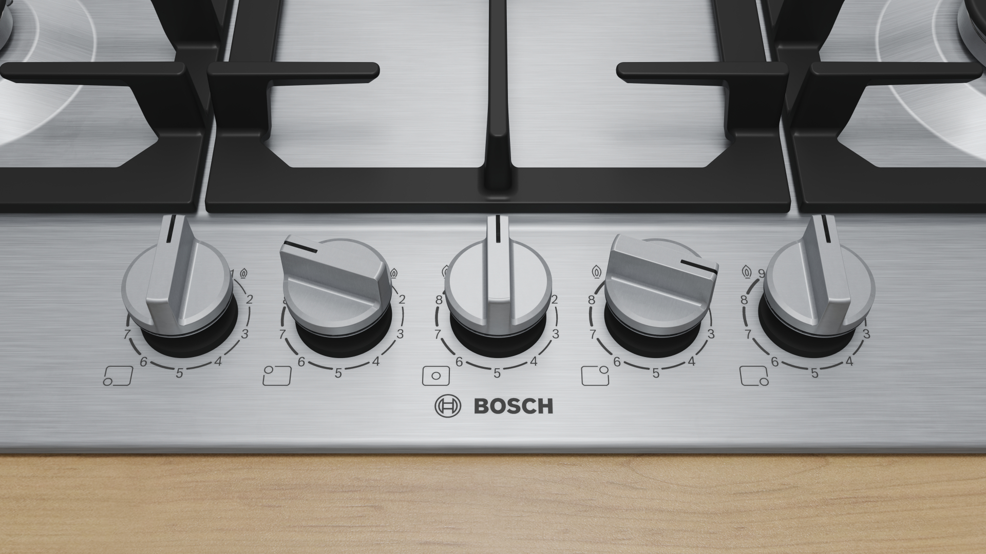 BOSCH SERIE 6 table de cuisson au gaz - 75cm - PCQ7A5I90