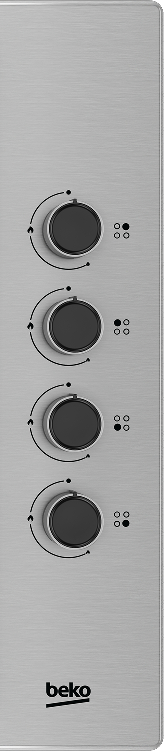 BEKO table de cuisson au gaz - 60cm - HIGG64123SX