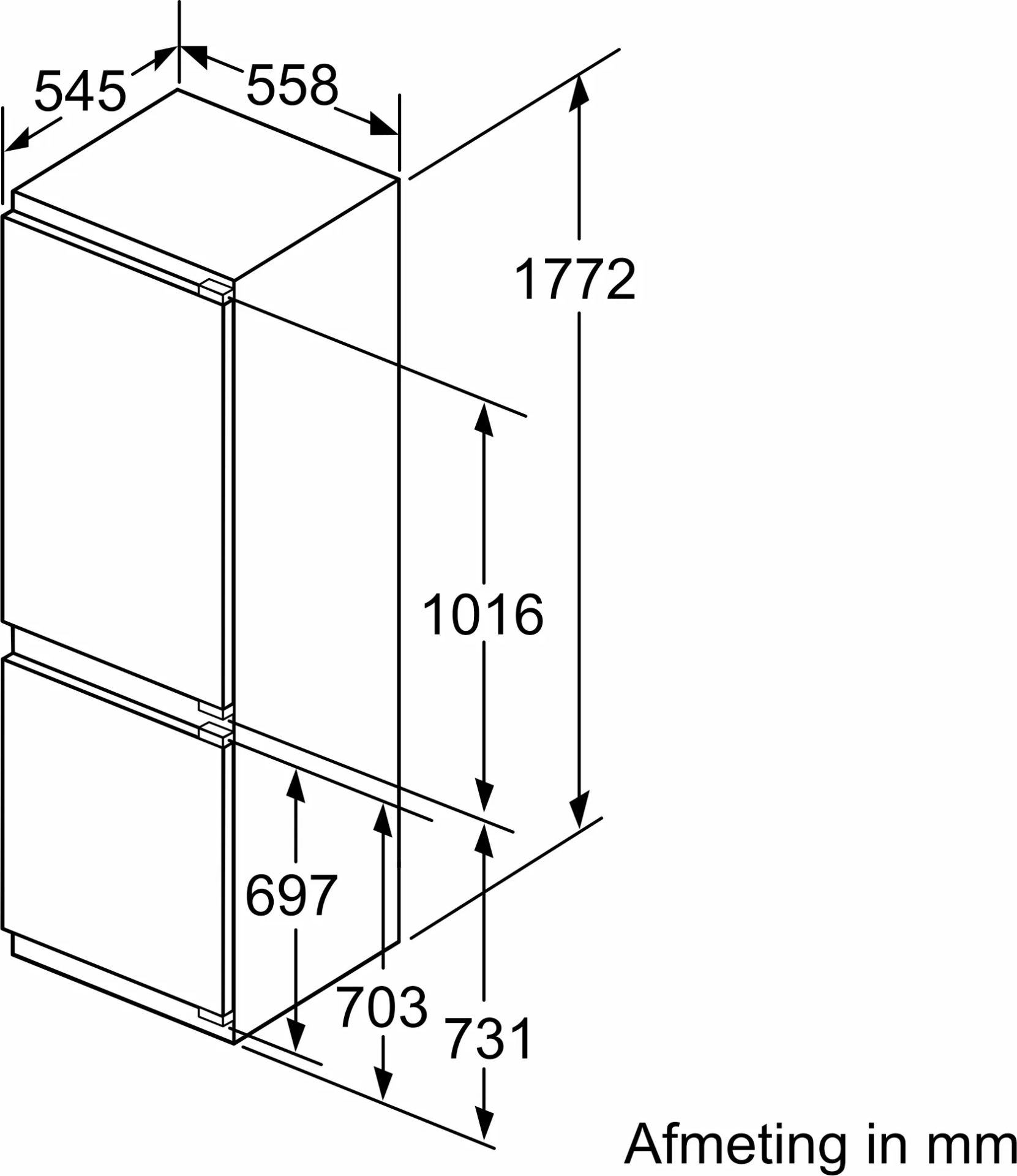 SIEMENS IQ500 combiné réfrigérateur-congélateur - 178cm - KI86SADE0