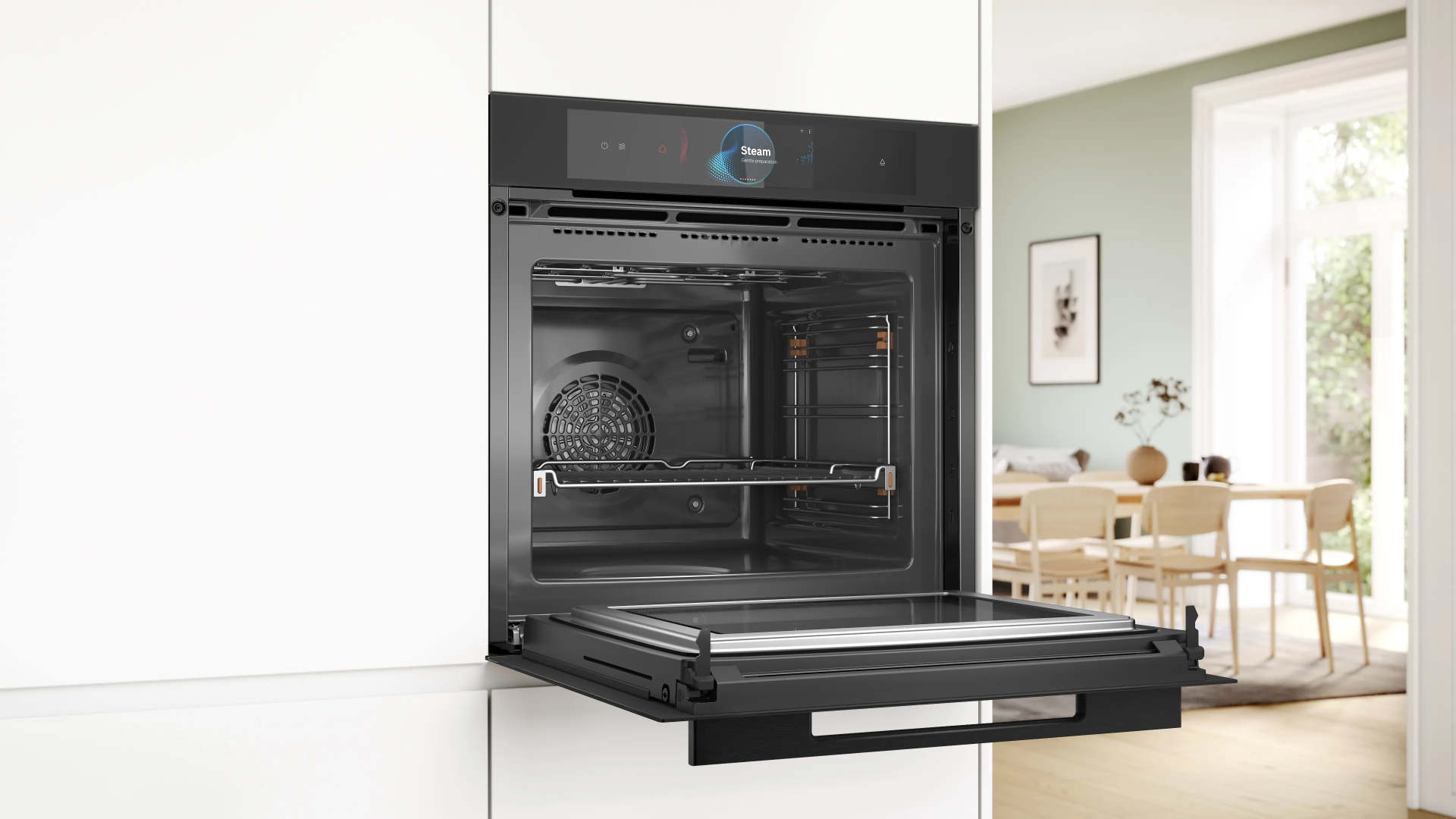 BOSCH SERIE 8 four multifonction - combi - 60cm - HNG978NM1