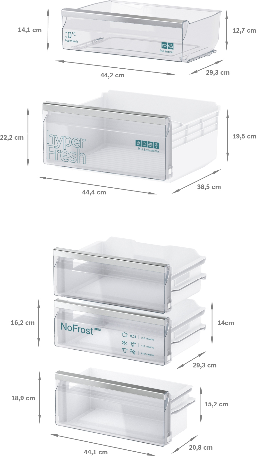 SIEMENS IQ500 combiné réfrigérateur-congélateur - 178cm - KI86NSDD0