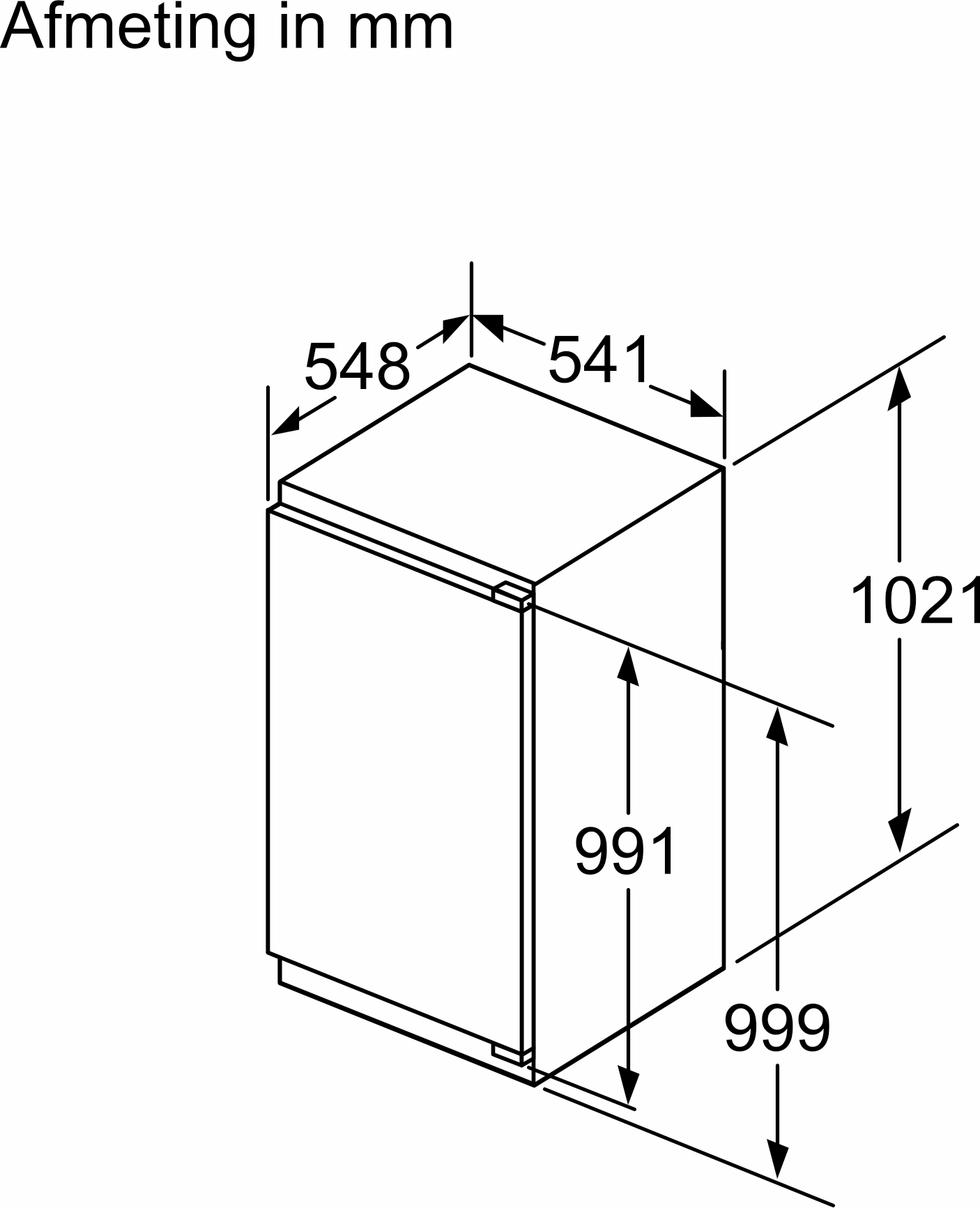 BOSCH SERIE 4 réfrigérateur avec surgélateur - 102cm - KIL32VFE0