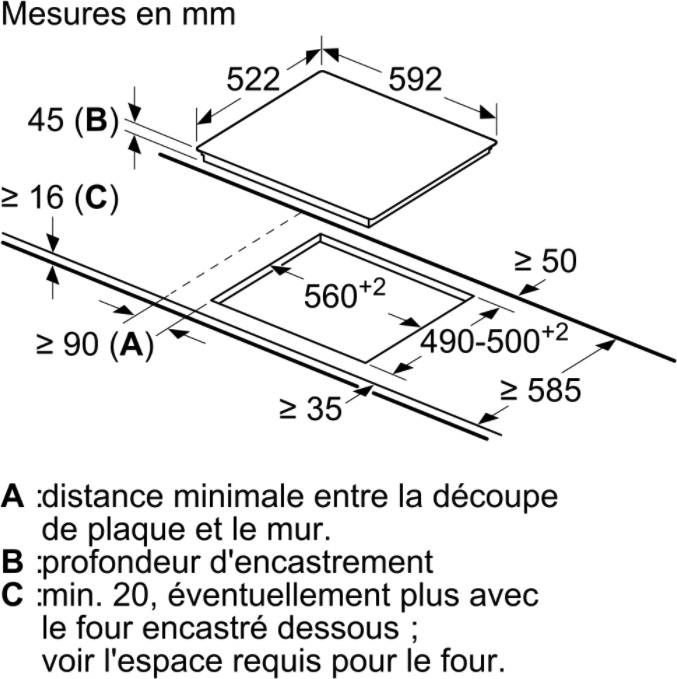 SIEMENS IQ300 table de cuisson vitrocéramique - 60cm - ET631BNB1E