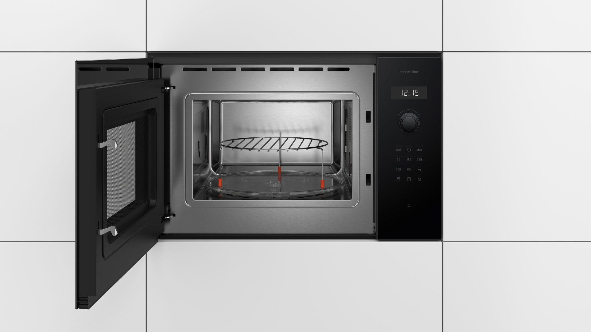 BOSCH SERIE 6 four à micro-ondes avec grille - 38cm - BEL454MB1F