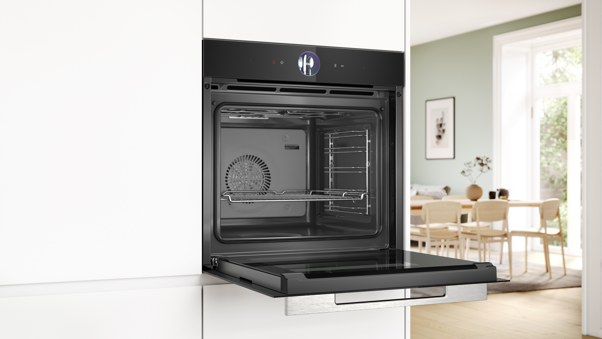 BOSCH SERIE 8 four multifonction avec vapeur - 60cm - HSG7361B1
