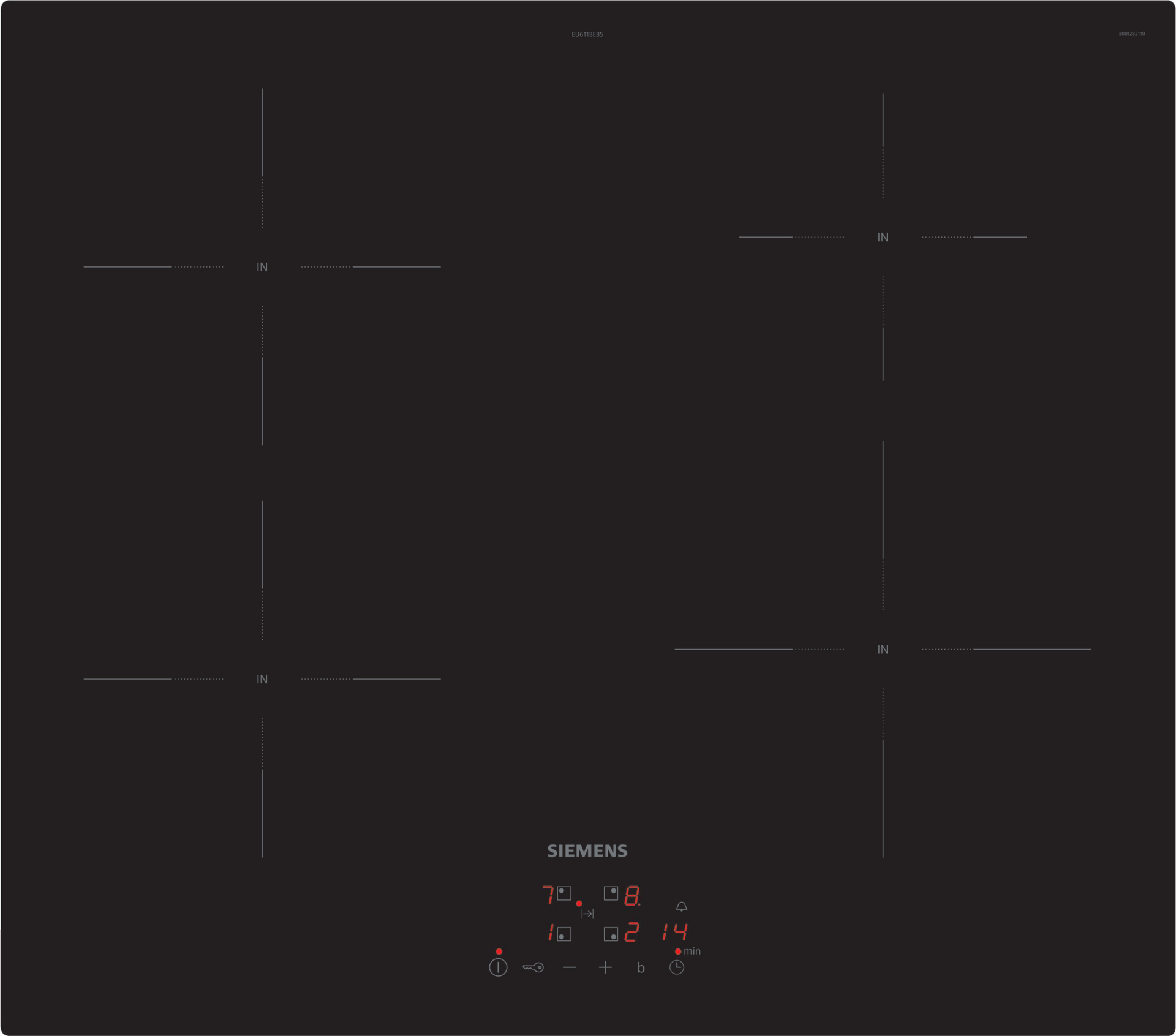 SIEMENS IQ100 table de cuisson à induction - 60cm - EU611BEB5E