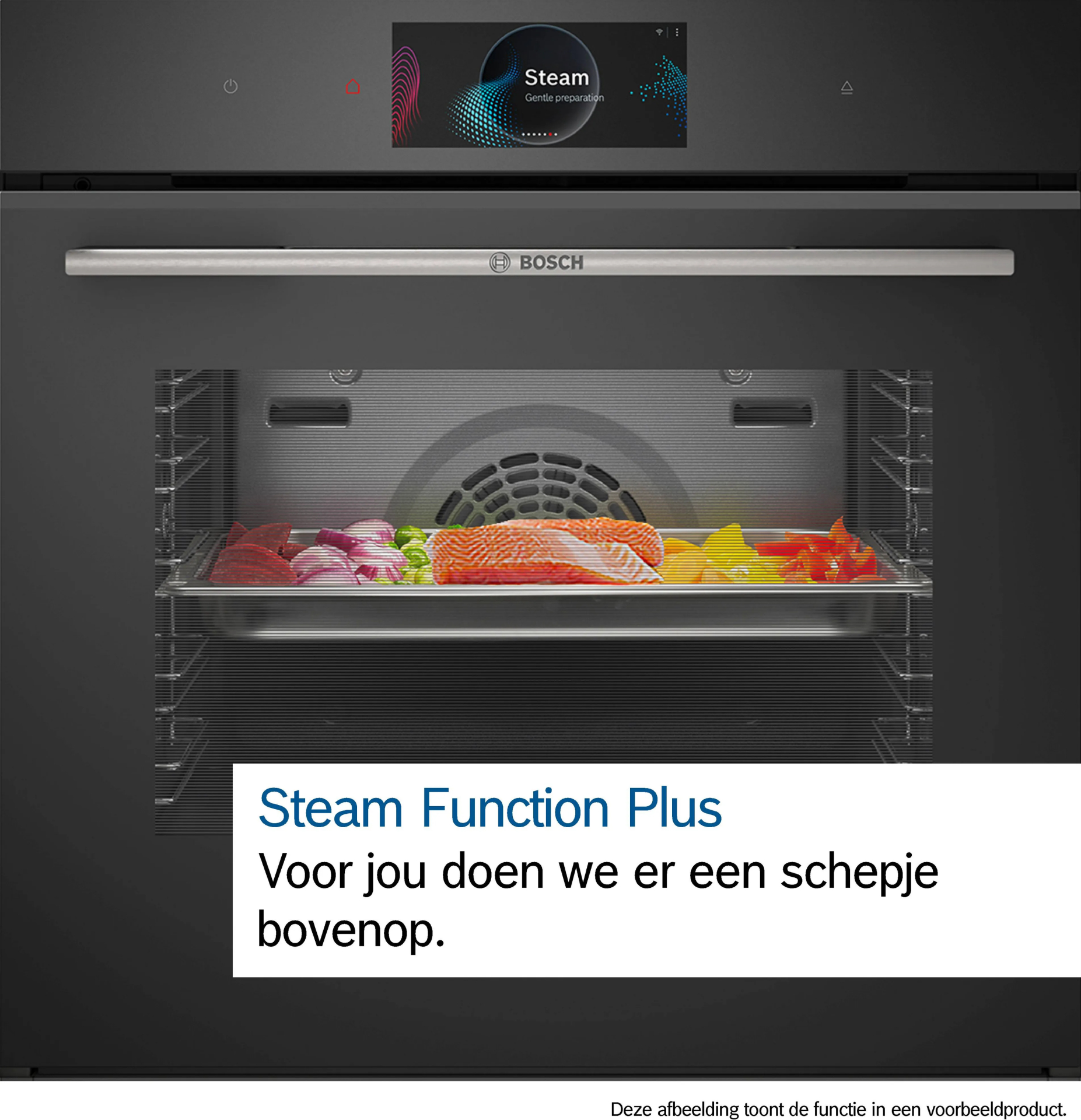 BOSCH SERIE 8 four multifonction avec vapeur - 45cm - CSG938DM1