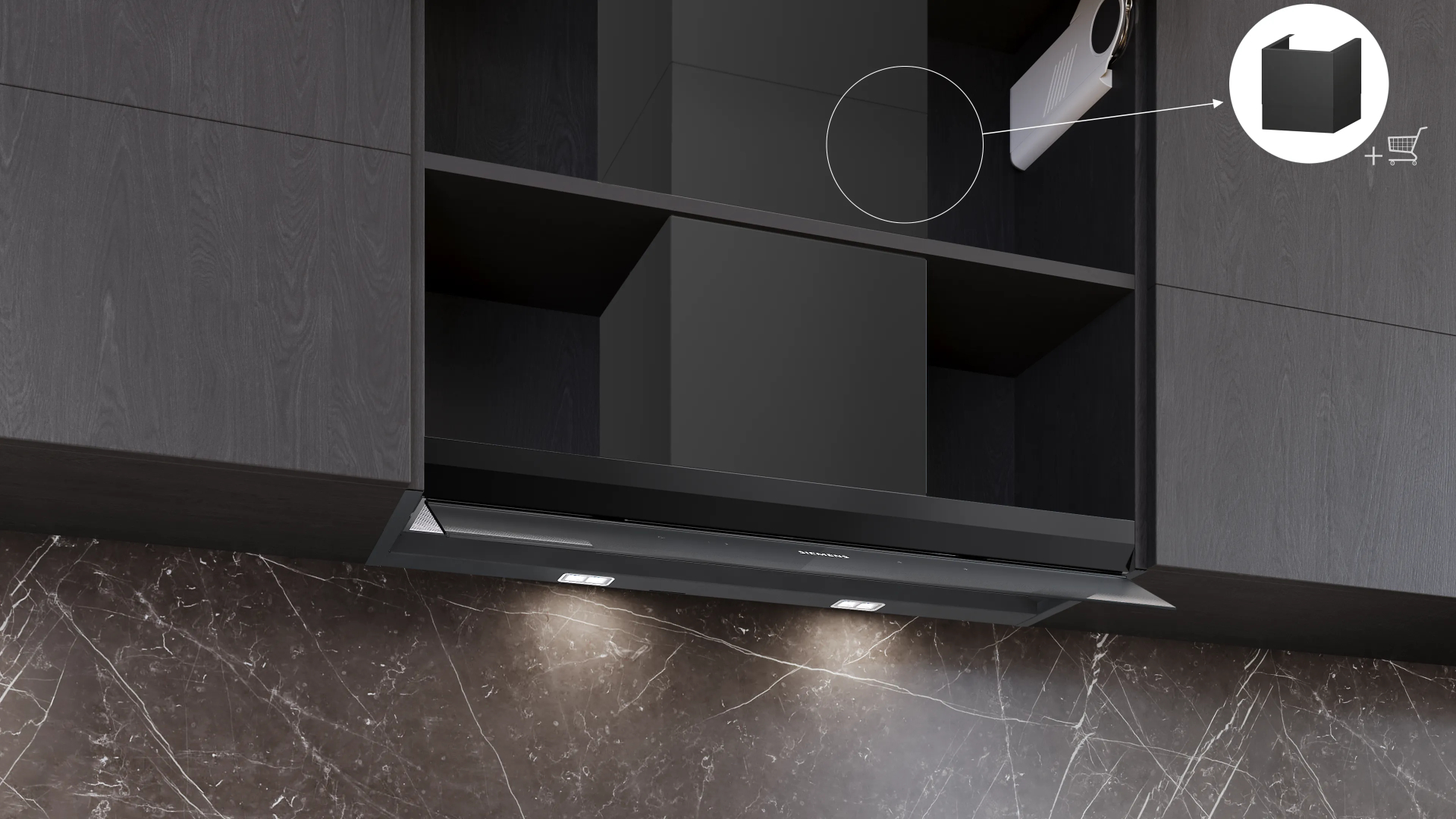 SIEMENS IQ500 hotte intégré - 90cm - LJ97BDP60