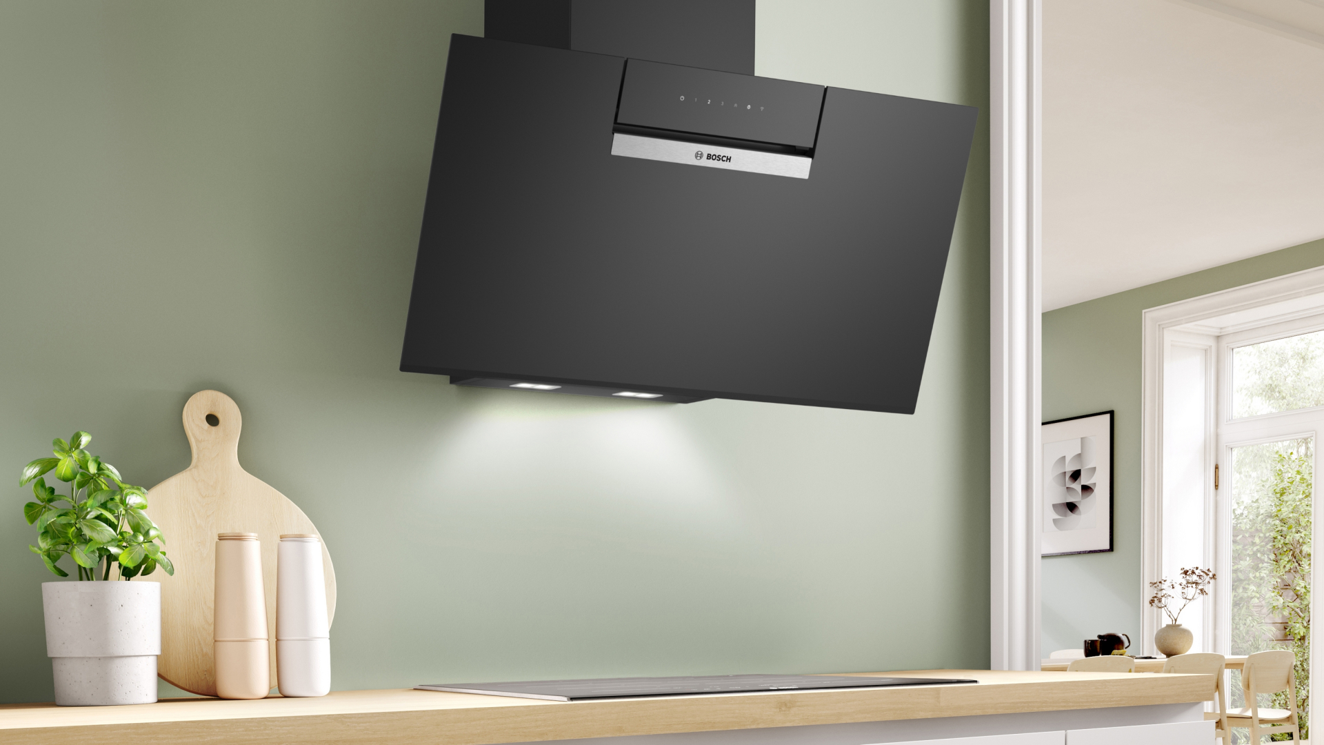 BOSCH SERIE 4 hotte murale - 80cm - DWK87FN60